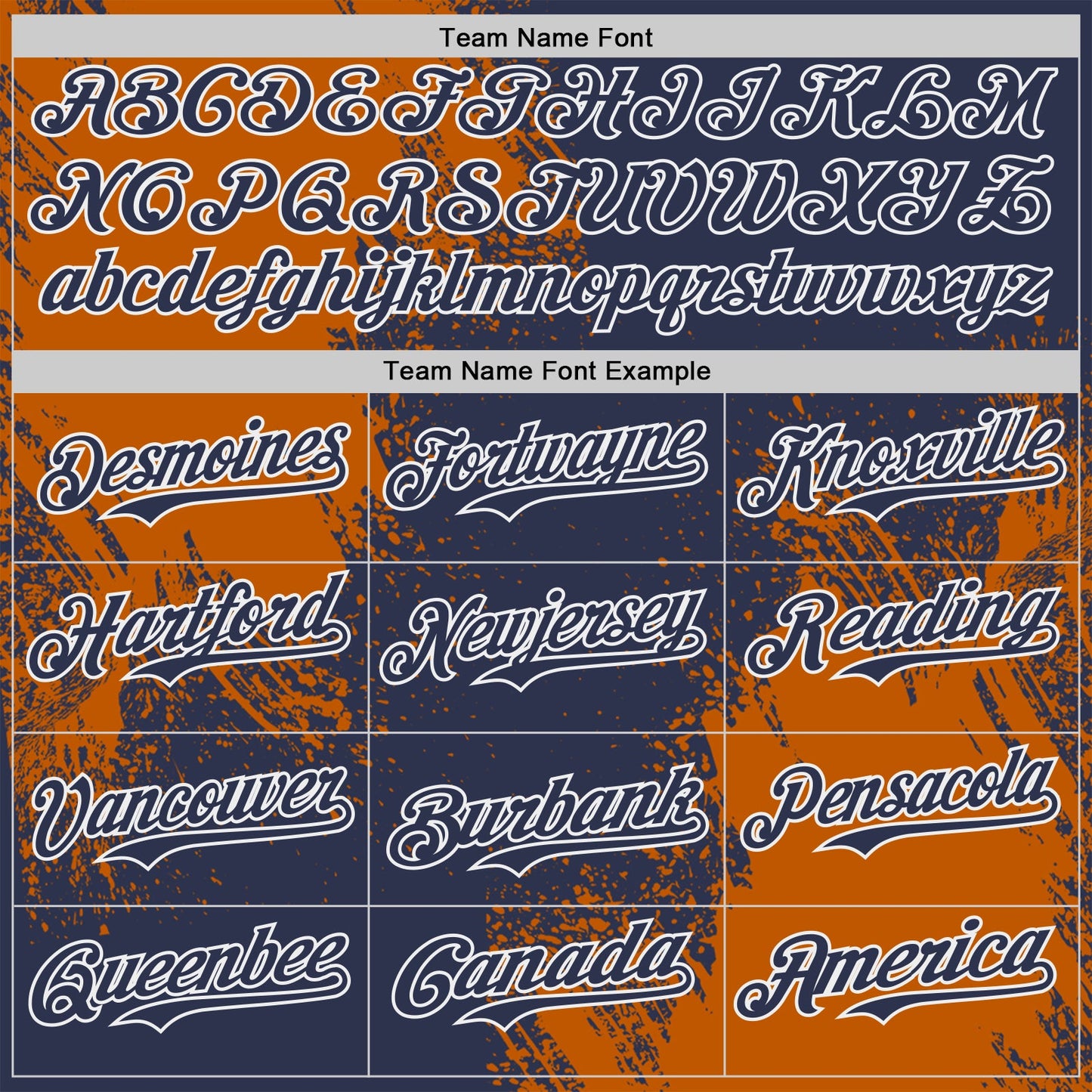Custom Navy Texas Orange-White Abstract Brush Stroke Authentic Baseball Jersey view 4