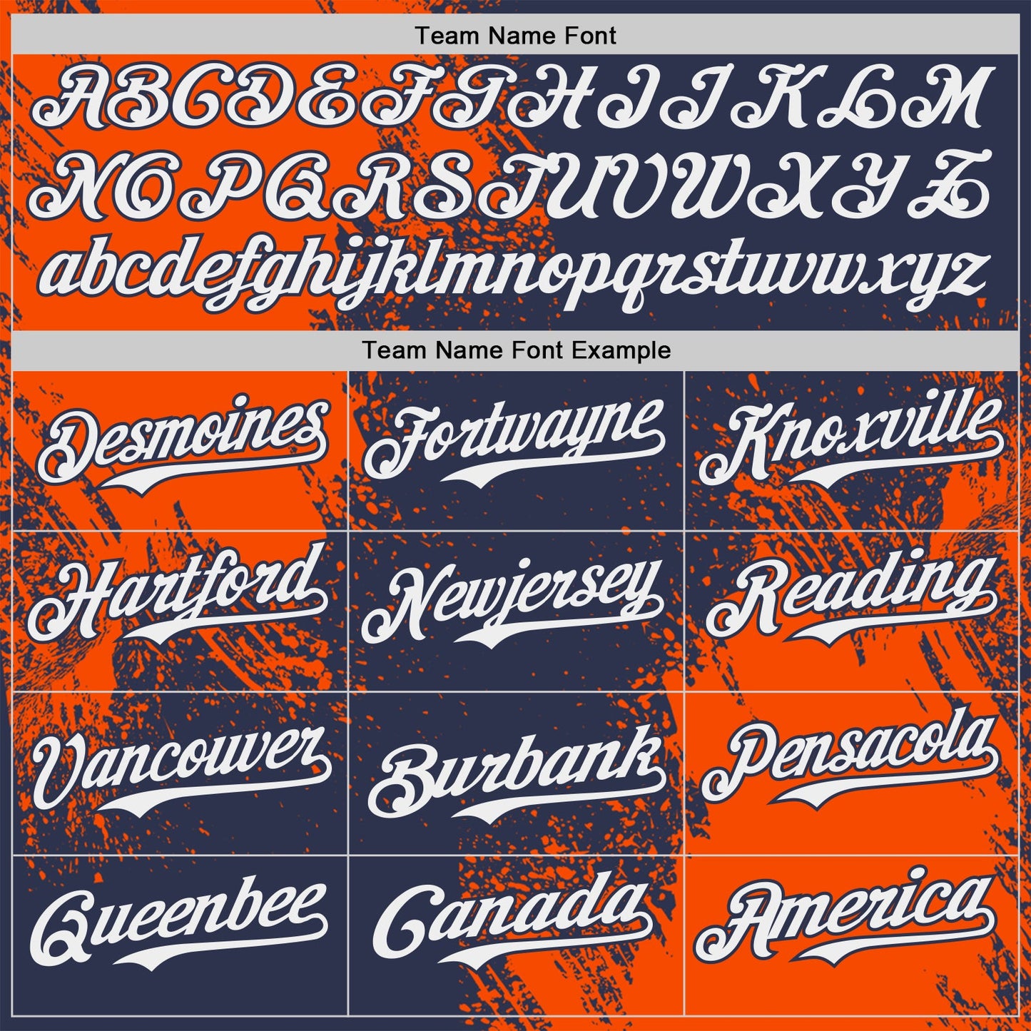 Custom Navy White-Orange Abstract Brush Stroke Authentic Baseball Jersey view 4