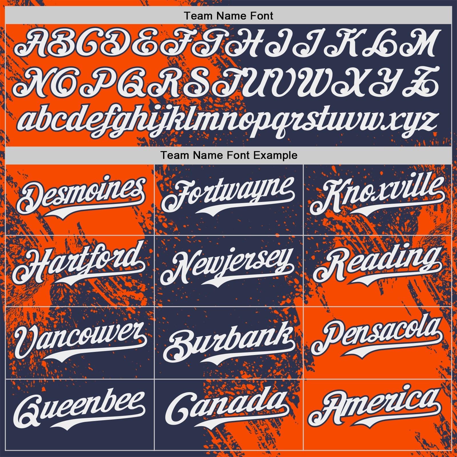Custom Navy White-Orange Abstract Brush Stroke Authentic Baseball Jersey view 4