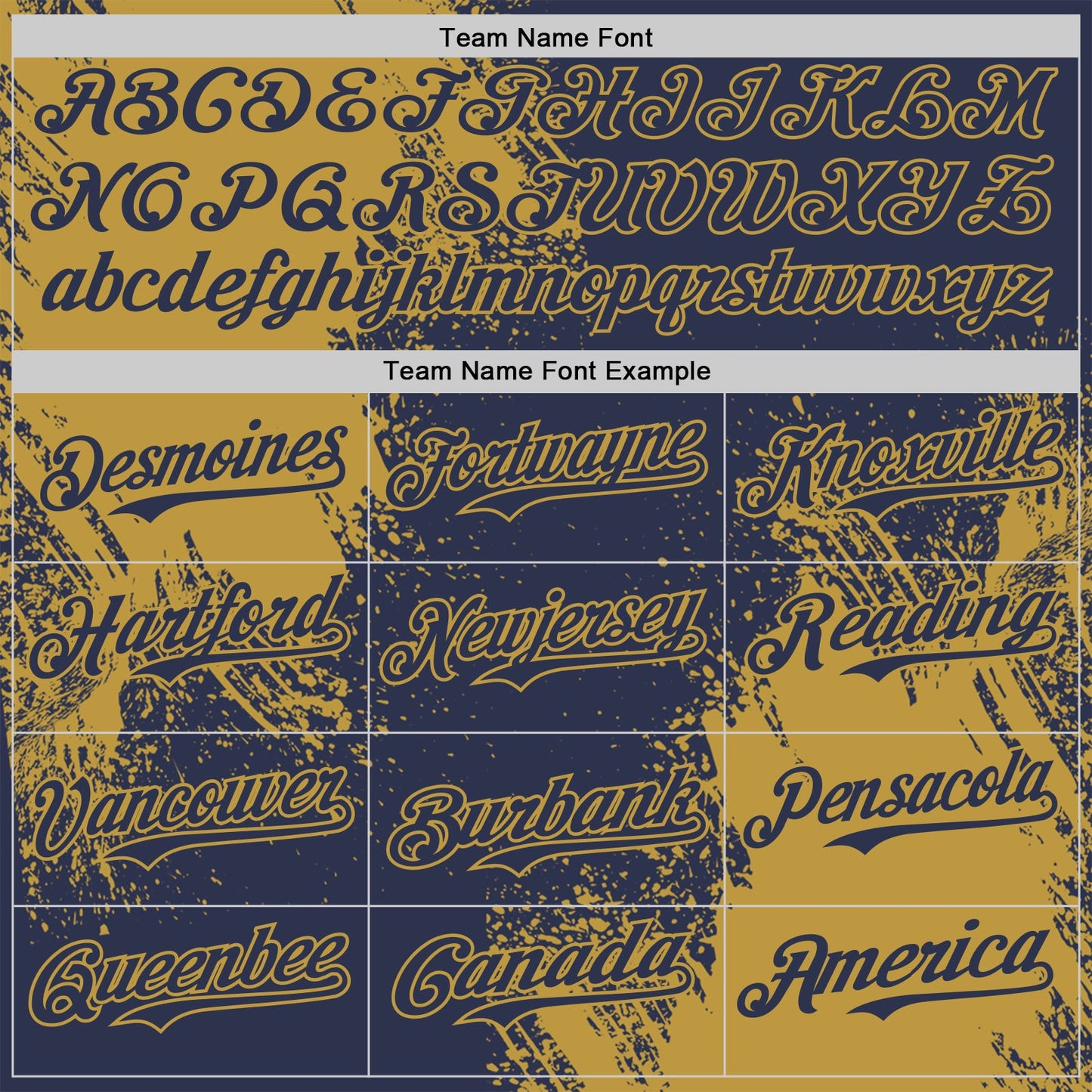 Custom Navy-Old Gold Abstract Brush Stroke Authentic Baseball Jersey view 4