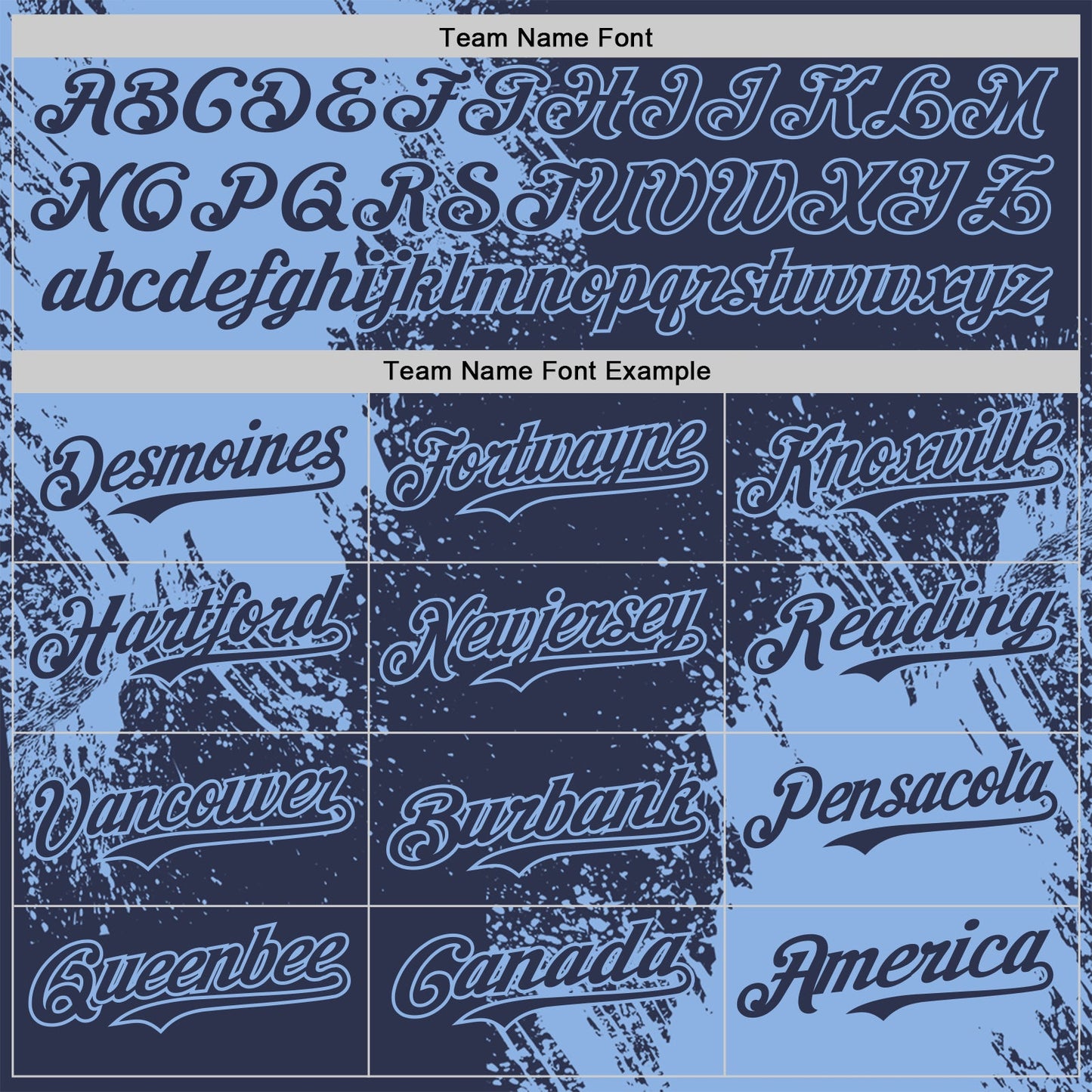 Custom Navy-Light Blue Abstract Brush Stroke Authentic Baseball Jersey view 4