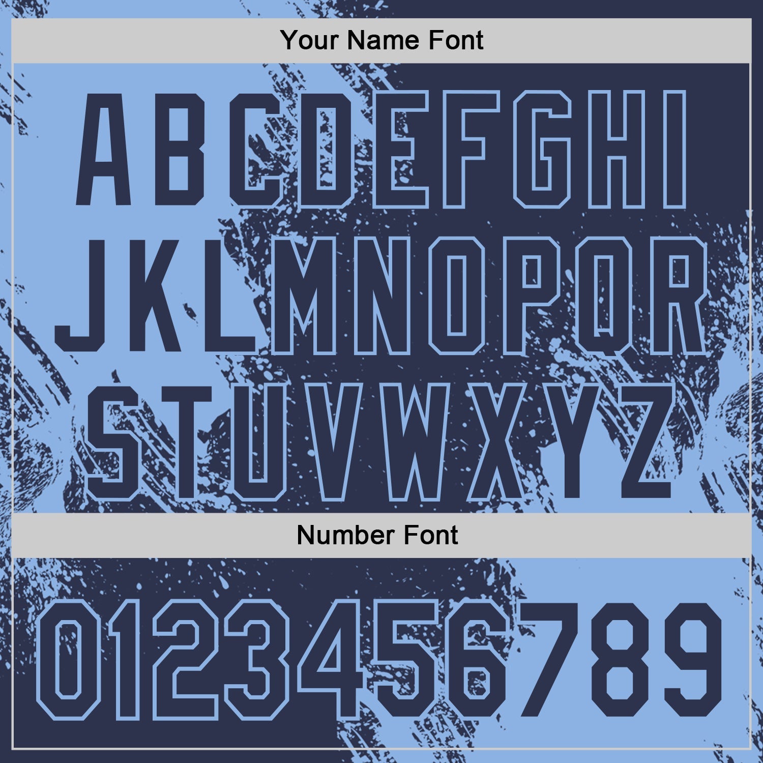 Custom Navy-Light Blue Abstract Brush Stroke Authentic Baseball Jersey view 5
