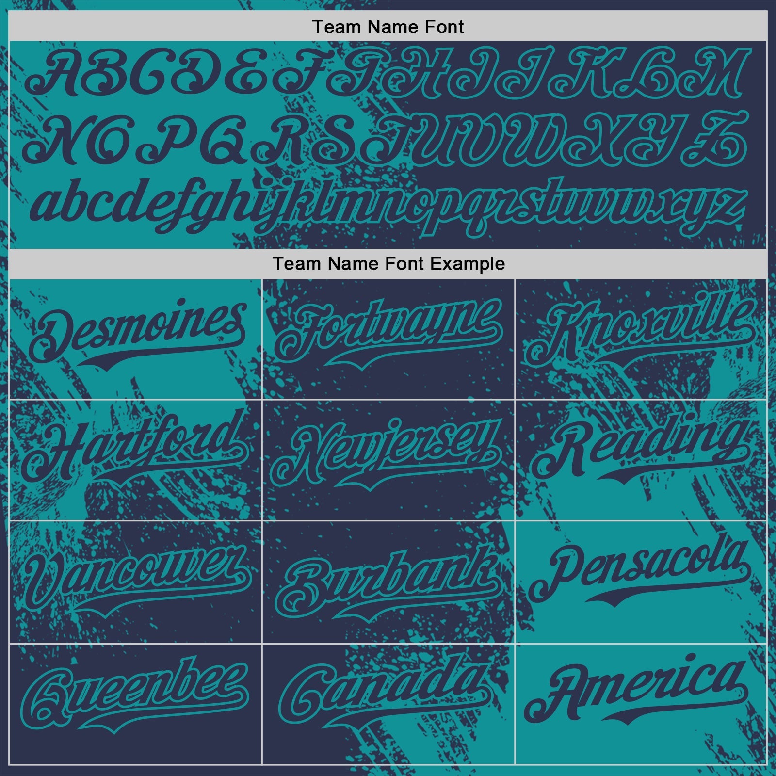 Custom Navy-Teal Abstract Brush Stroke Authentic Baseball Jersey view 4