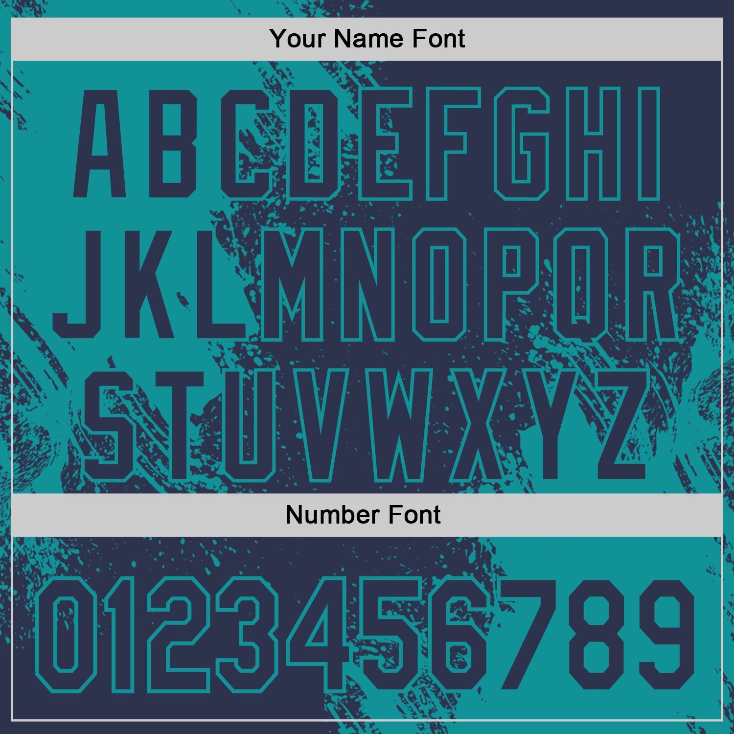 Custom Navy-Teal Abstract Brush Stroke Authentic Baseball Jersey view 5