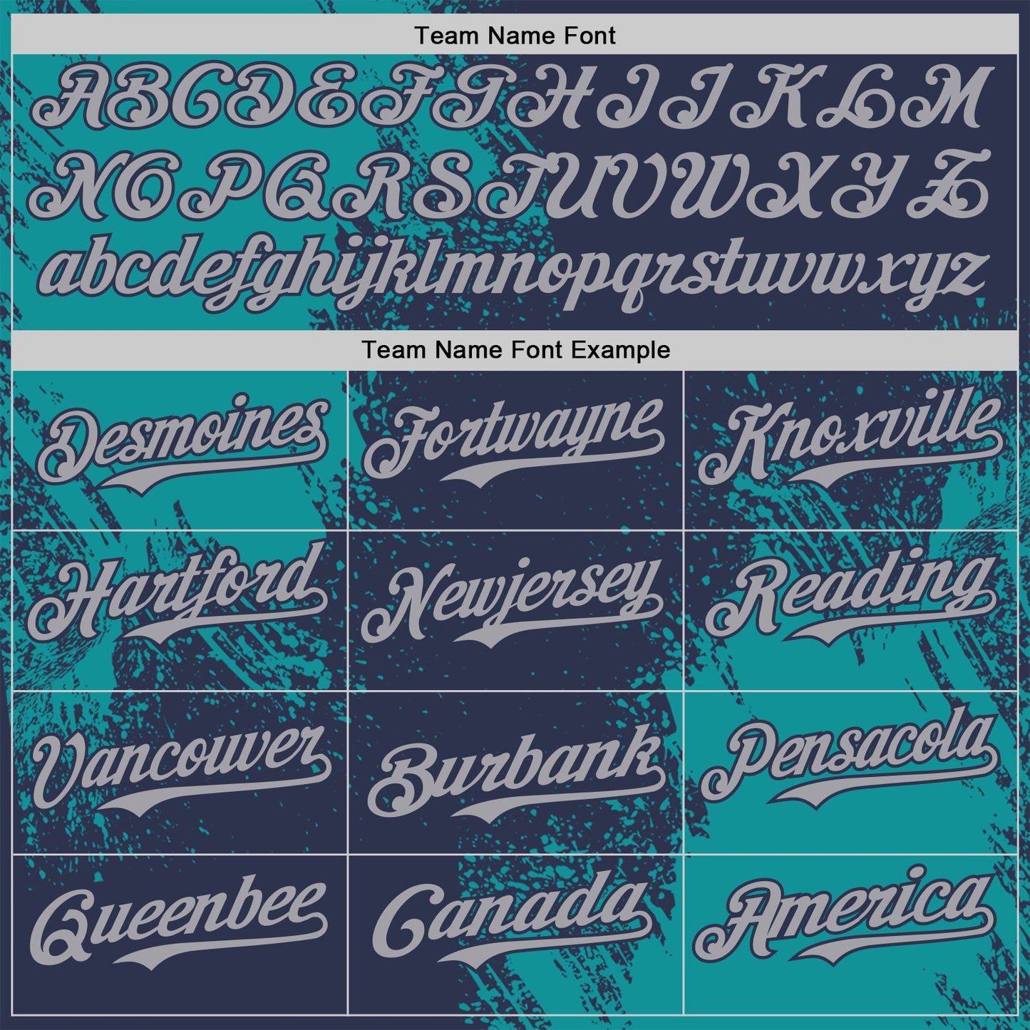 Custom Navy Gray-Teal Abstract Brush Stroke Authentic Baseball Jersey view 4