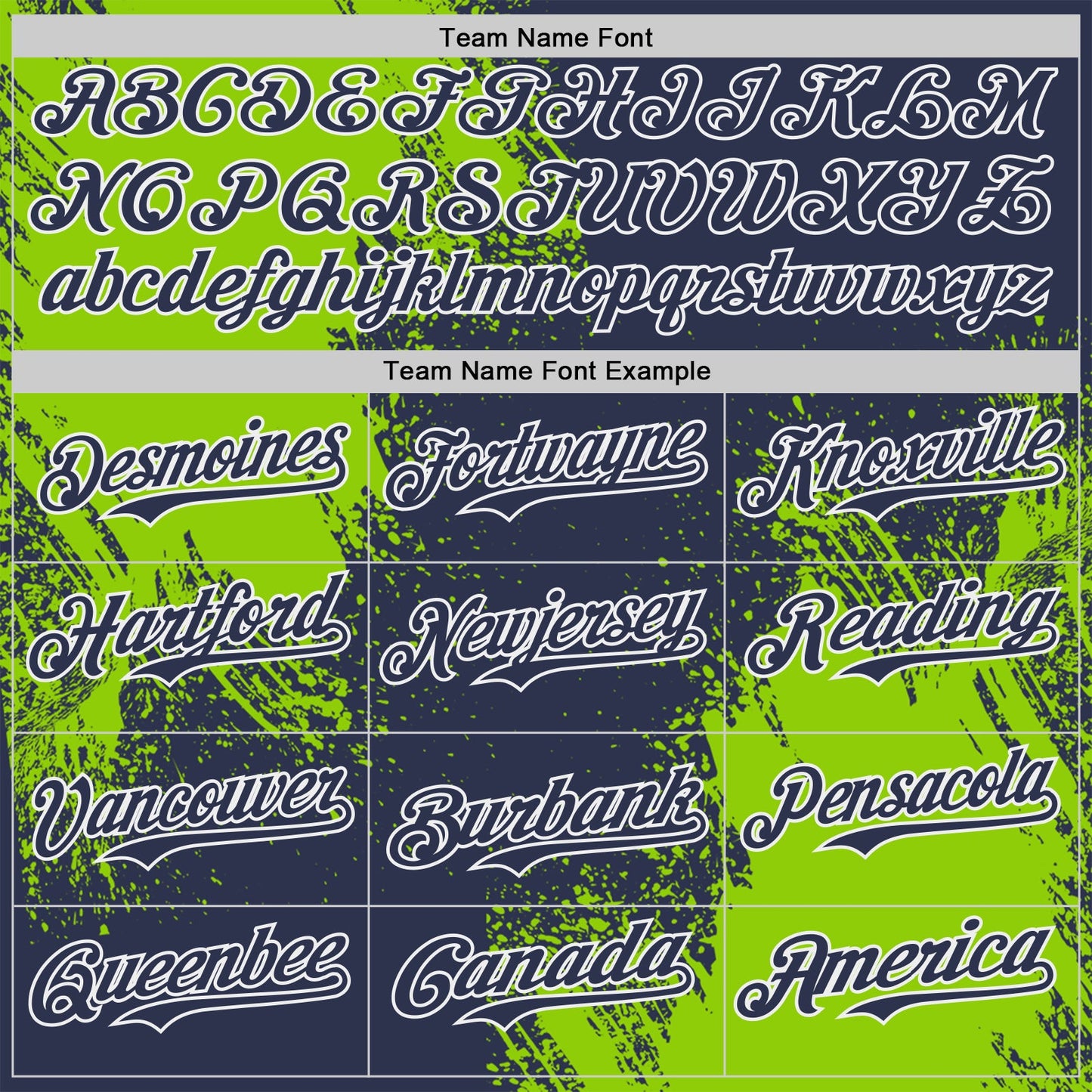 Custom Navy Neon Green-White Abstract Brush Stroke Authentic Baseball Jersey view 4