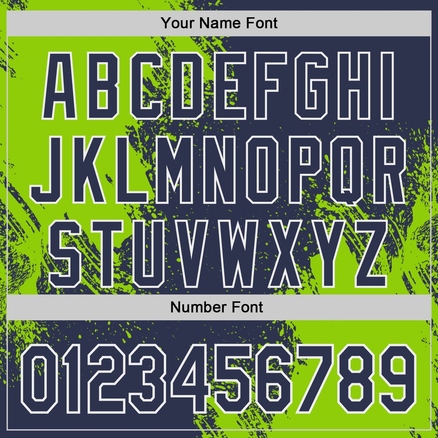 Custom Navy Neon Green-White Abstract Brush Stroke Authentic Baseball Jersey view 5