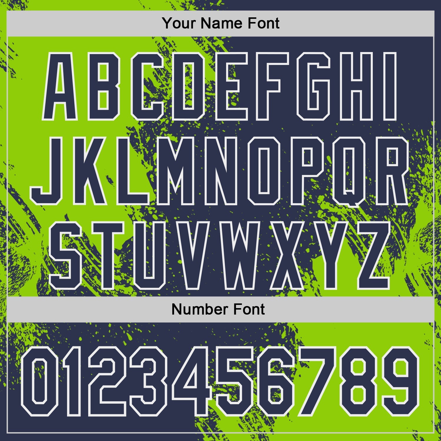 Custom Navy Neon Green-White Abstract Brush Stroke Authentic Baseball Jersey view 5