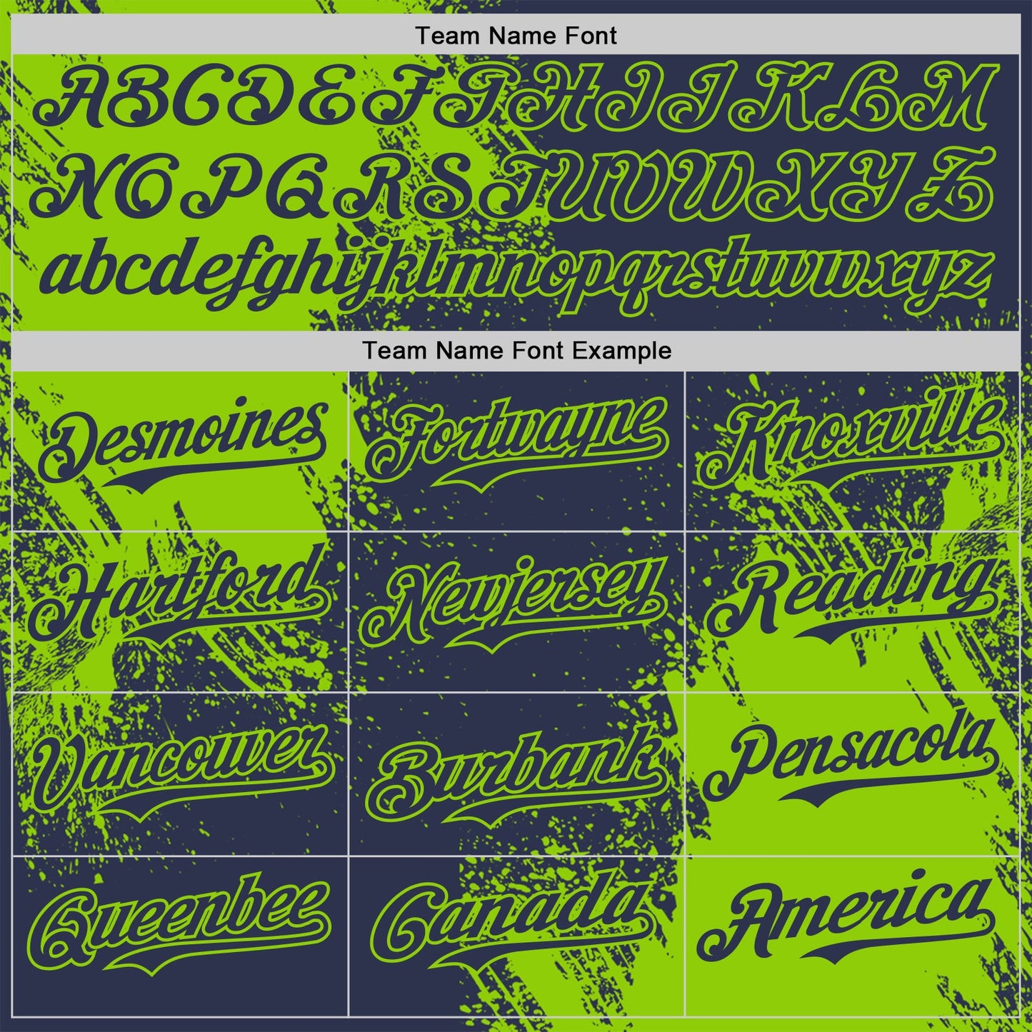 Custom Navy-Neon Green Abstract Brush Stroke Authentic Baseball Jersey view 4