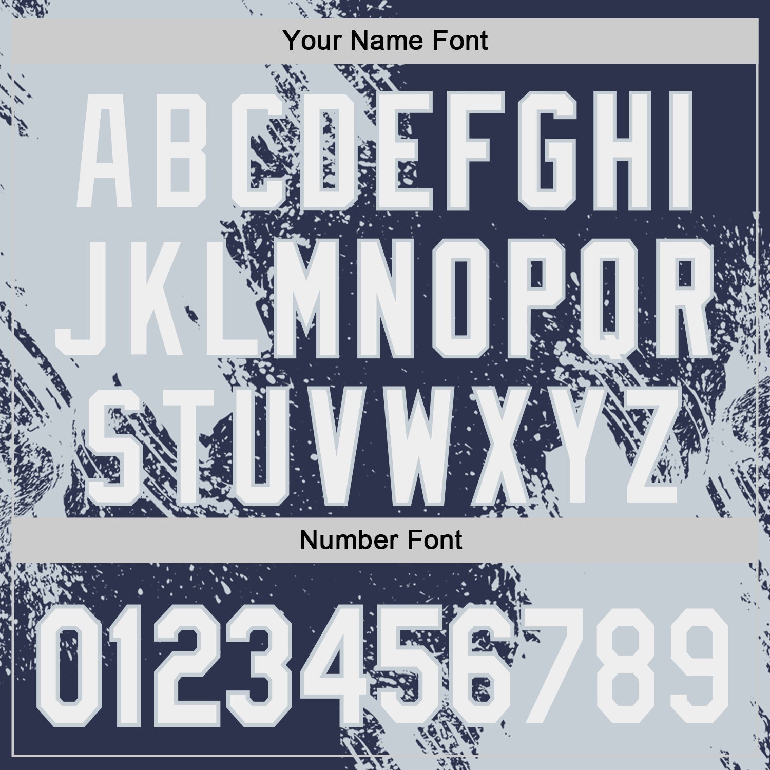 Custom Navy White-Silver Abstract Brush Stroke Authentic Baseball Jersey view 5