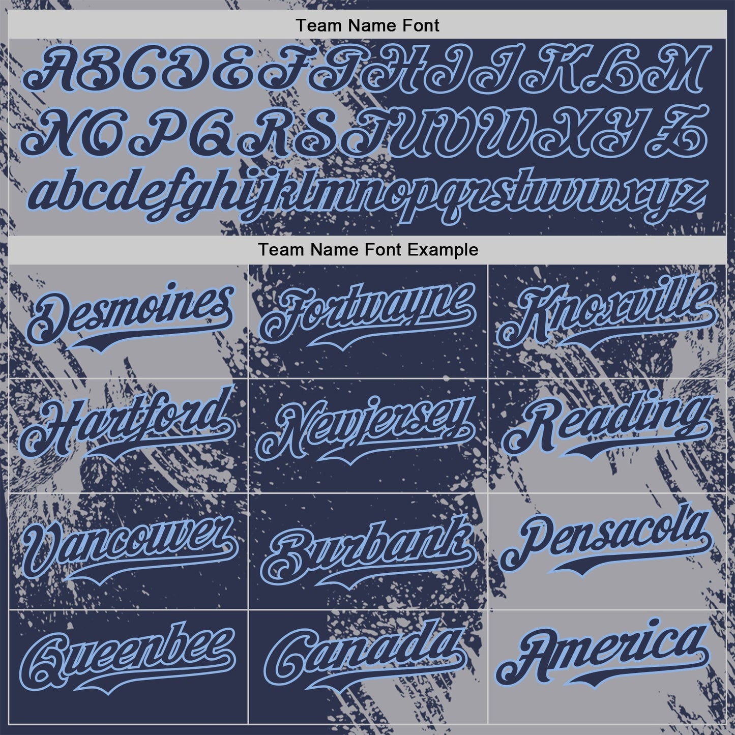 Custom Navy Gray-Light Blue Abstract Brush Stroke Authentic Baseball Jersey view 4