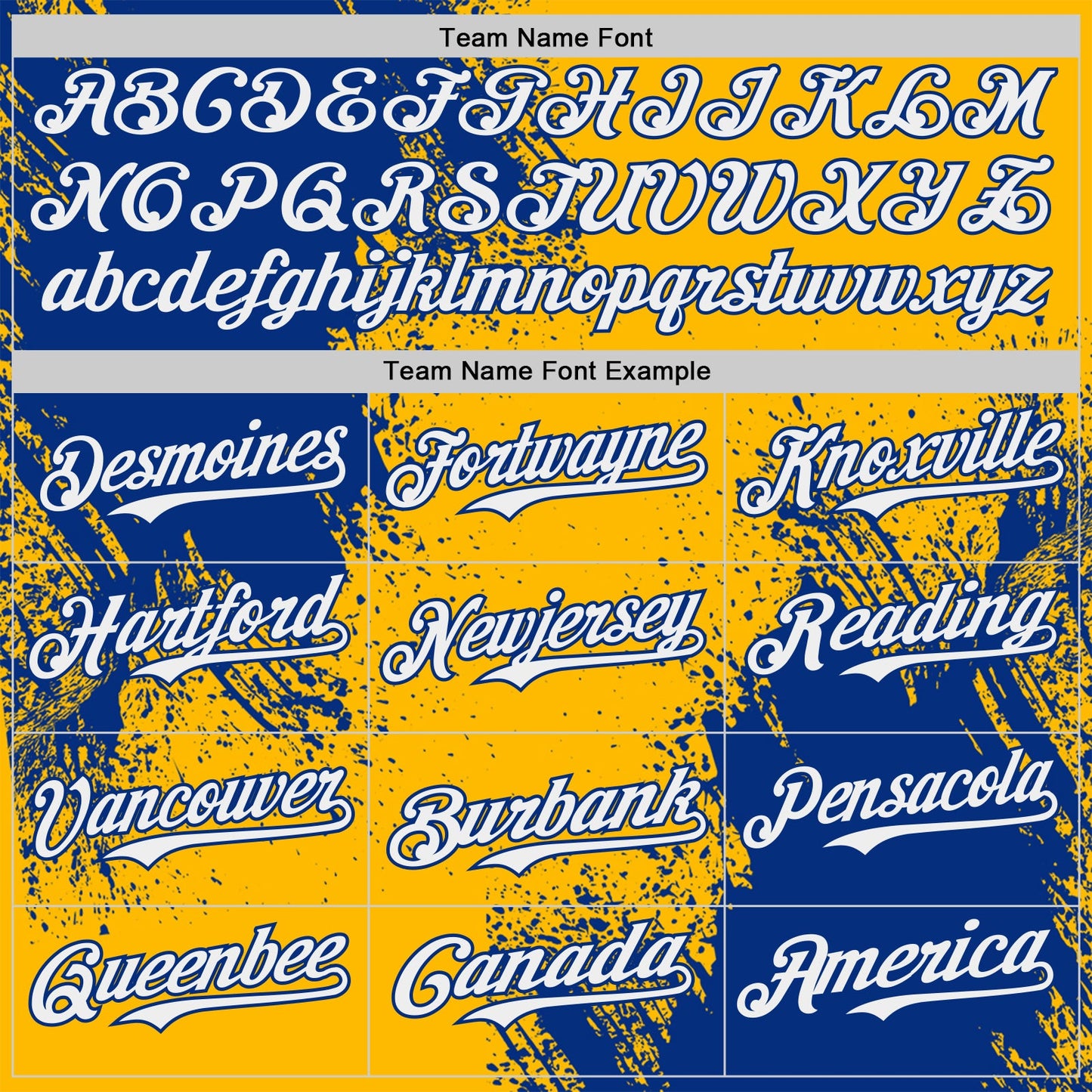 Custom Gold White-Royal Abstract Brush Stroke Authentic Baseball Jersey view 4