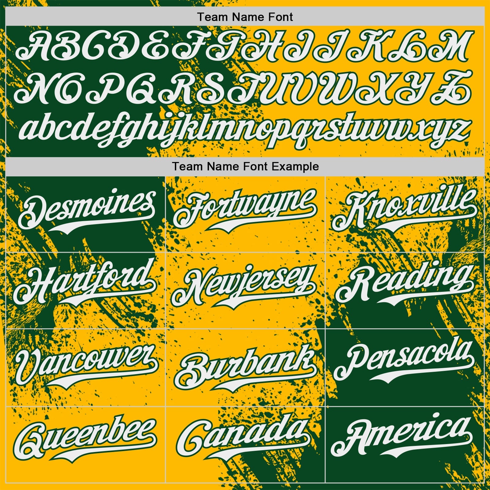 Custom Gold White-Green Abstract Brush Stroke Authentic Baseball Jersey view 4