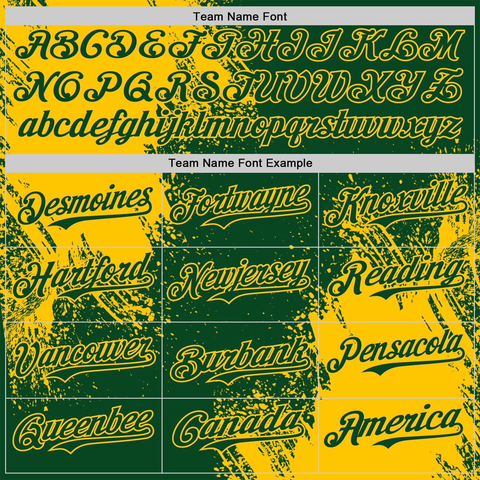 Custom Green-Yellow Abstract Brush Stroke Authentic Baseball Jersey view 4