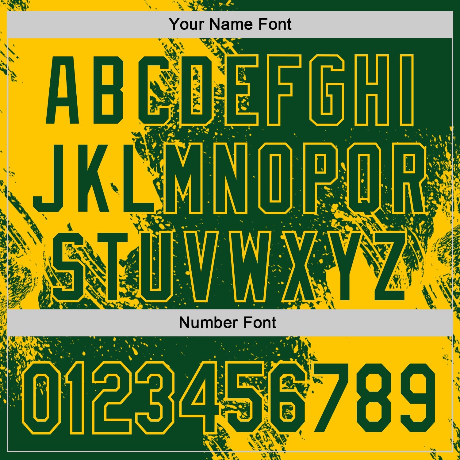 Custom Green-Yellow Abstract Brush Stroke Authentic Baseball Jersey view 5