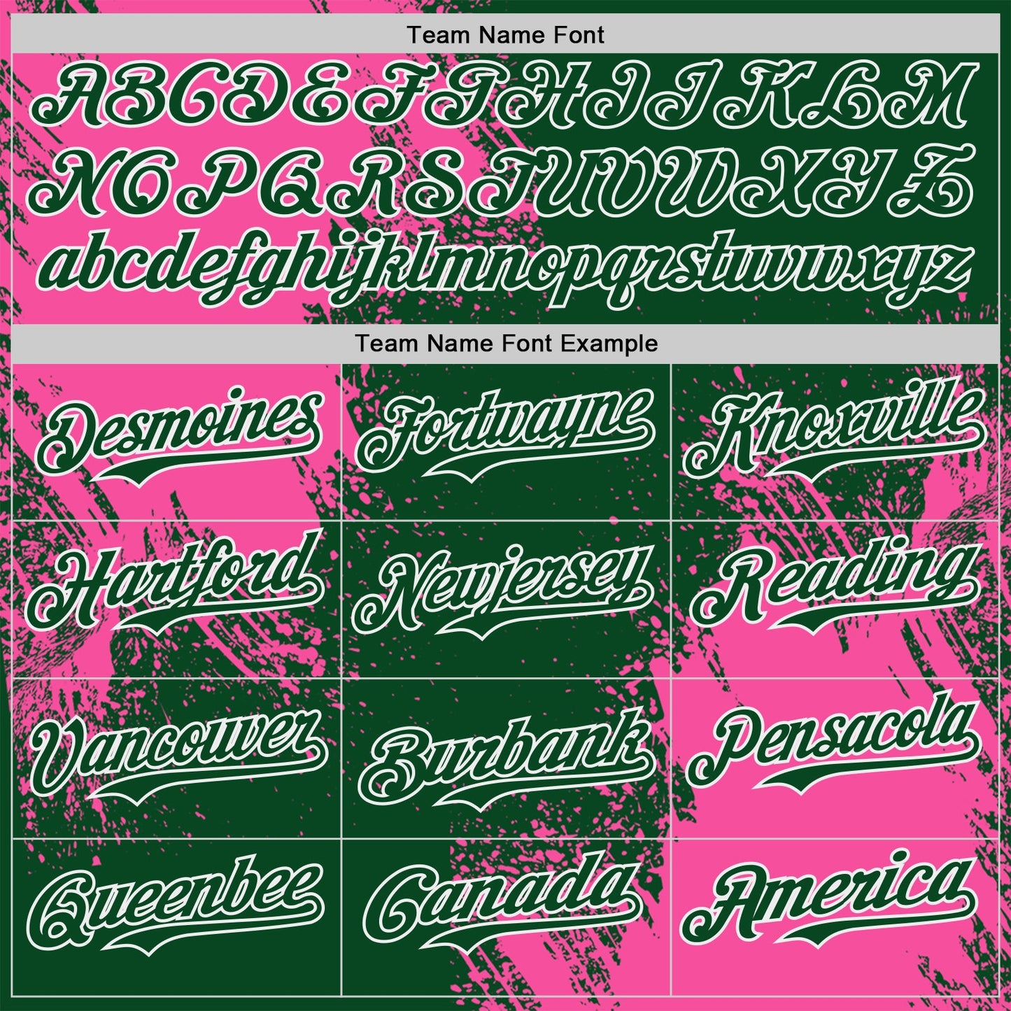 Custom Green Pink-White Abstract Brush Stroke Authentic Baseball Jersey view 4