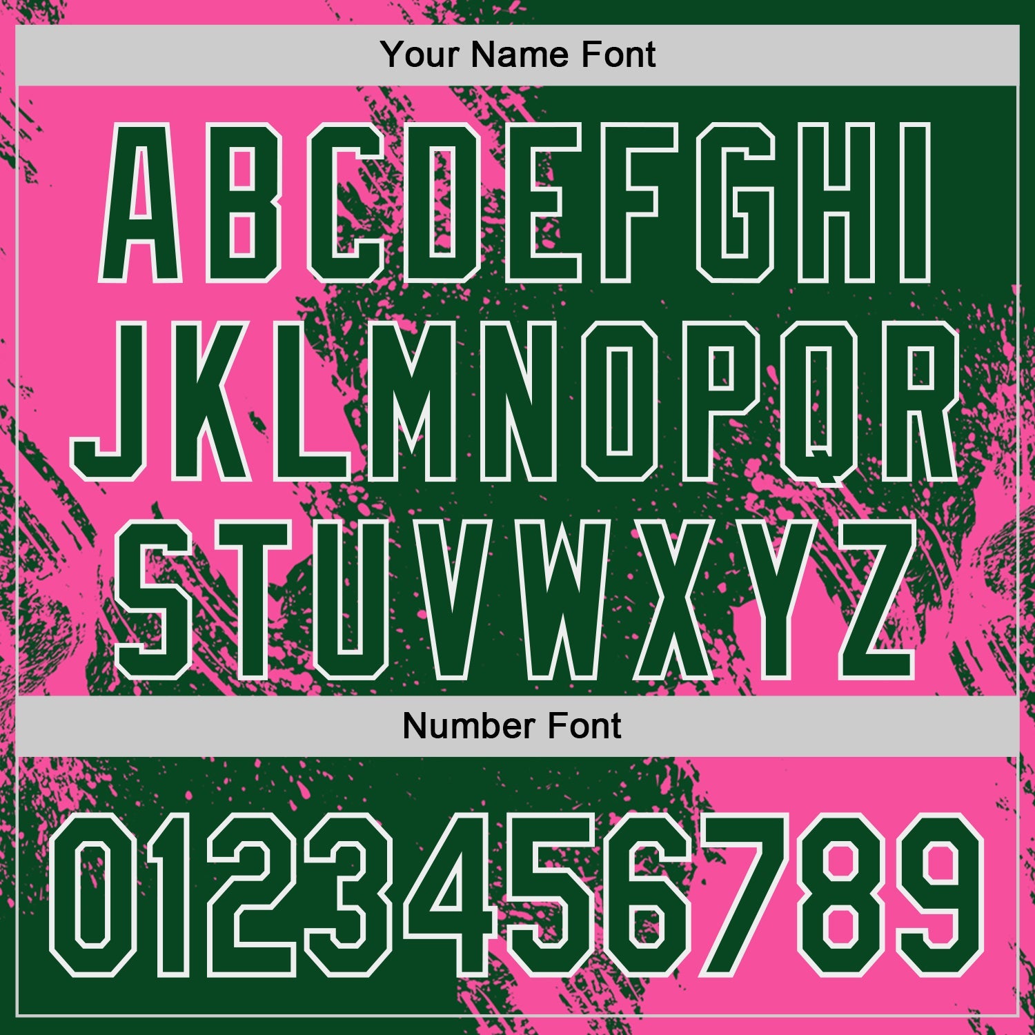 Custom Green Pink-White Abstract Brush Stroke Authentic Baseball Jersey view 5