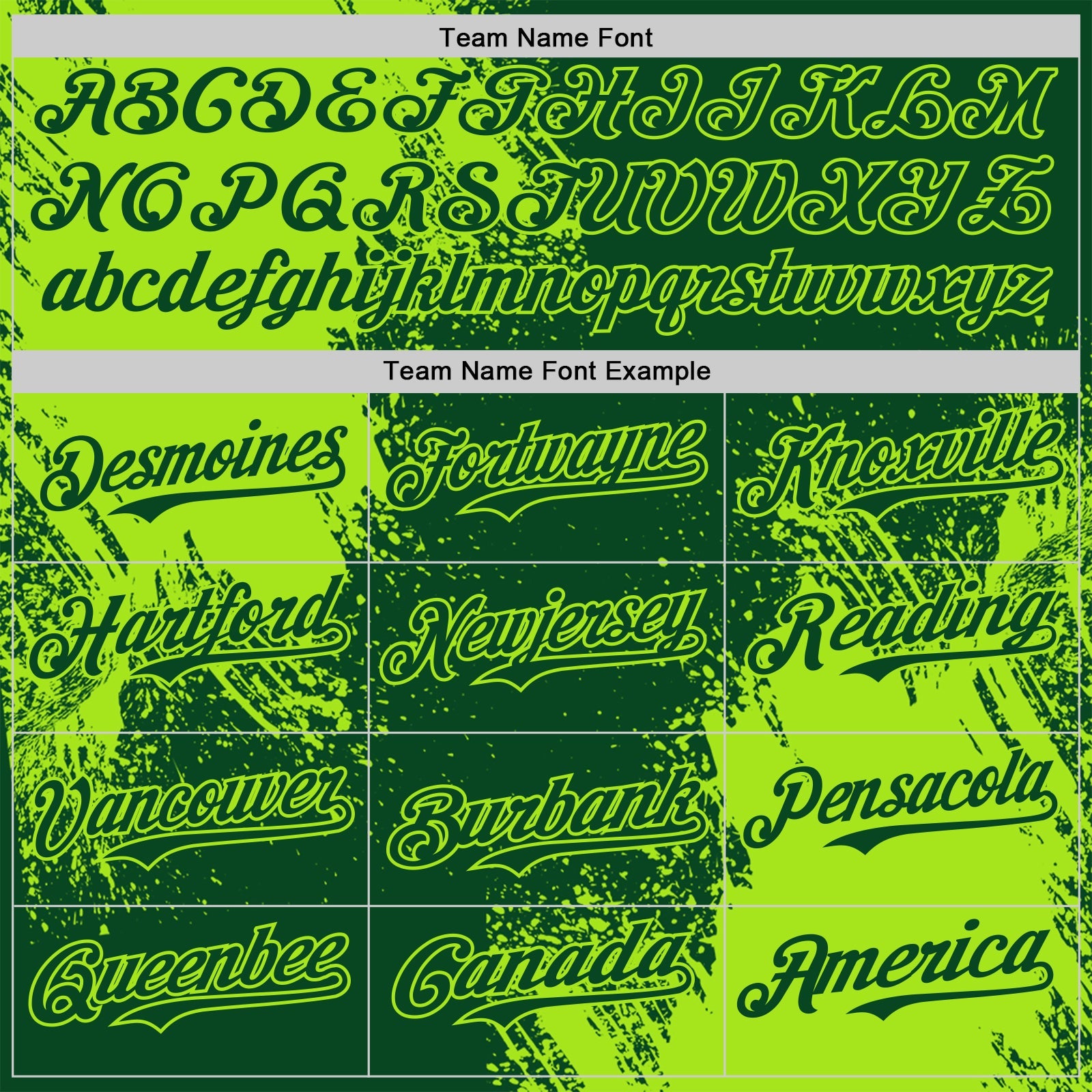 Custom Green-Neon Green Abstract Brush Stroke Authentic Baseball Jersey view 4