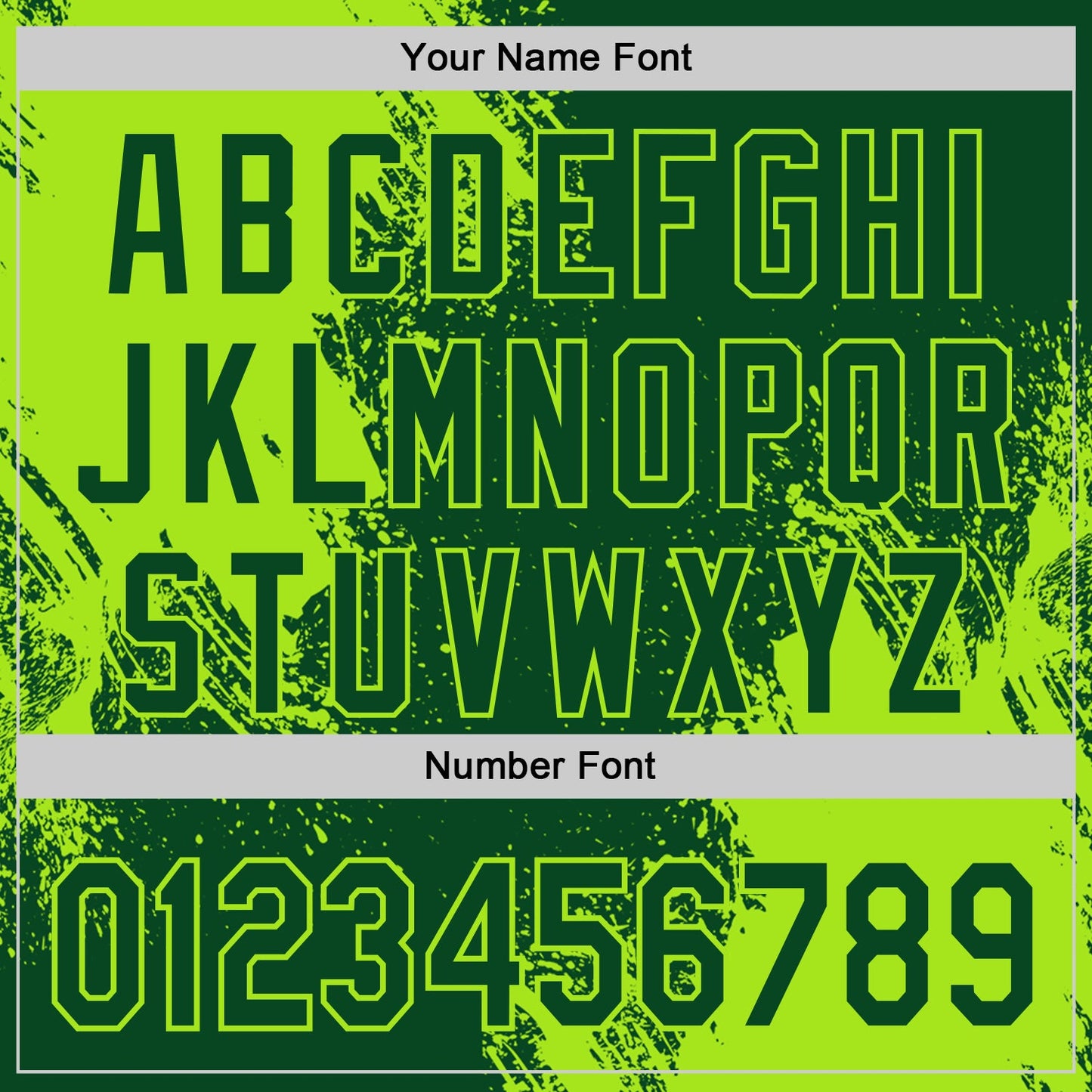 Custom Green-Neon Green Abstract Brush Stroke Authentic Baseball Jersey view 5