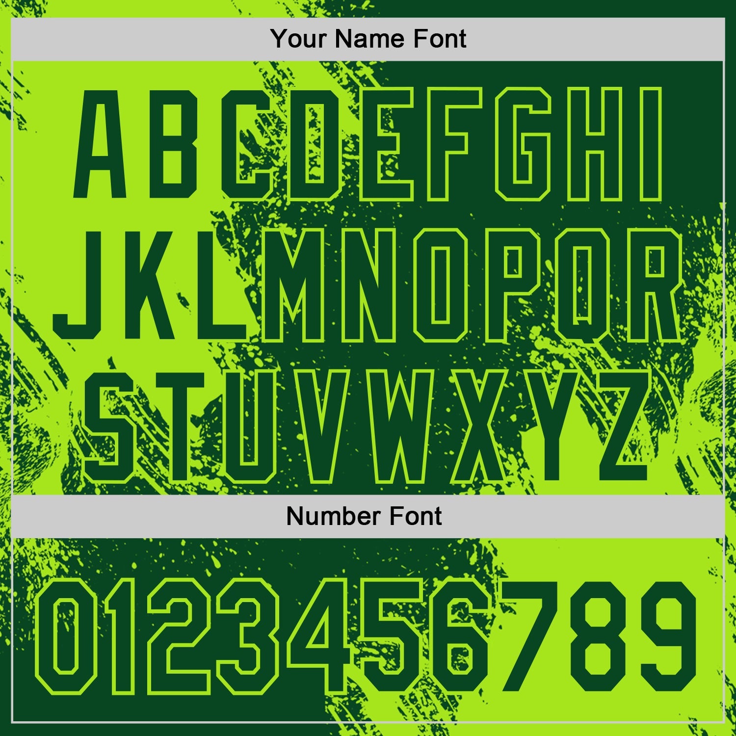 Custom Green-Neon Green Abstract Brush Stroke Authentic Baseball Jersey view 5