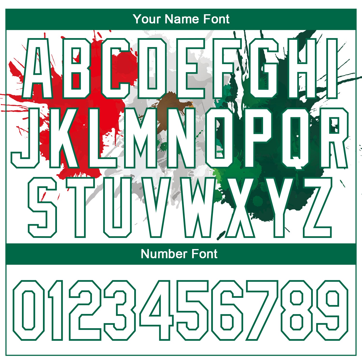 Custom White Kelly Green-Red 3D Mexico Splashes Authentic Basketball Jersey view 4