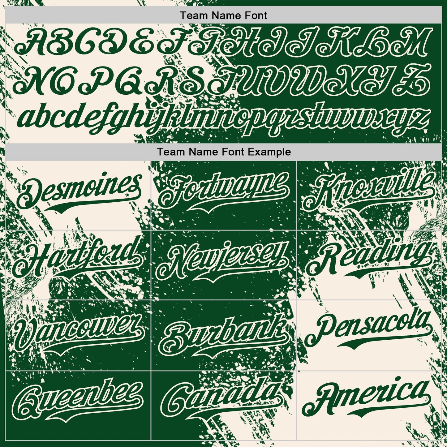 Custom Green-Cream Abstract Brush Stroke Authentic Baseball Jersey view 4