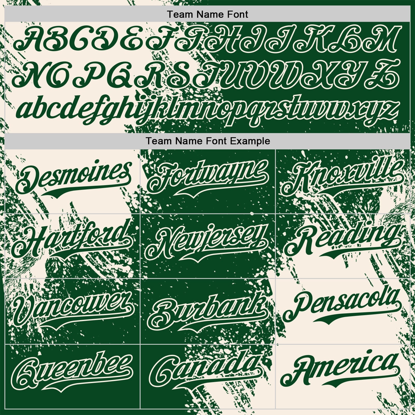 Custom Green-Cream Abstract Brush Stroke Authentic Baseball Jersey view 4