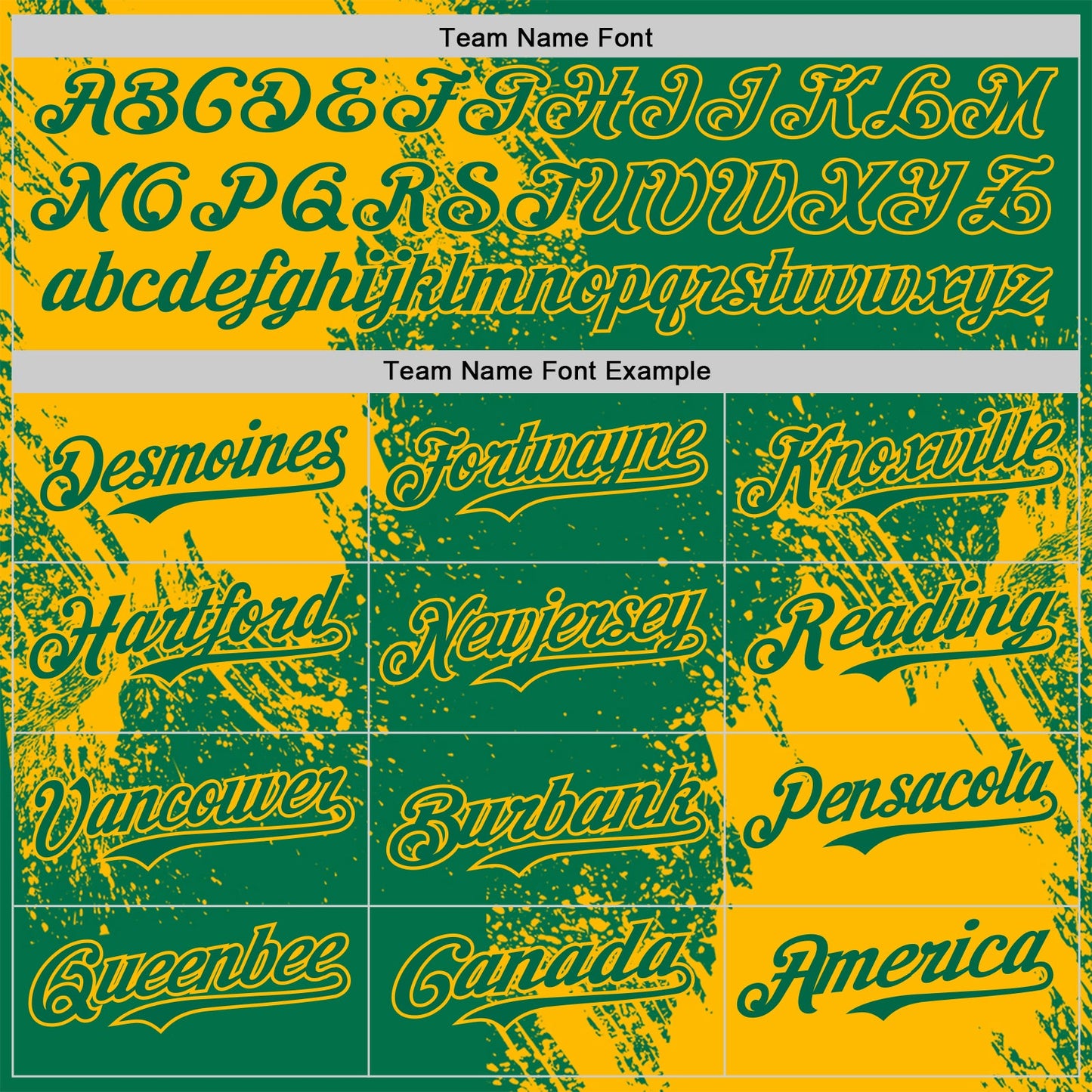 Custom Kelly Green-Gold Abstract Brush Stroke Authentic Baseball Jersey view 4