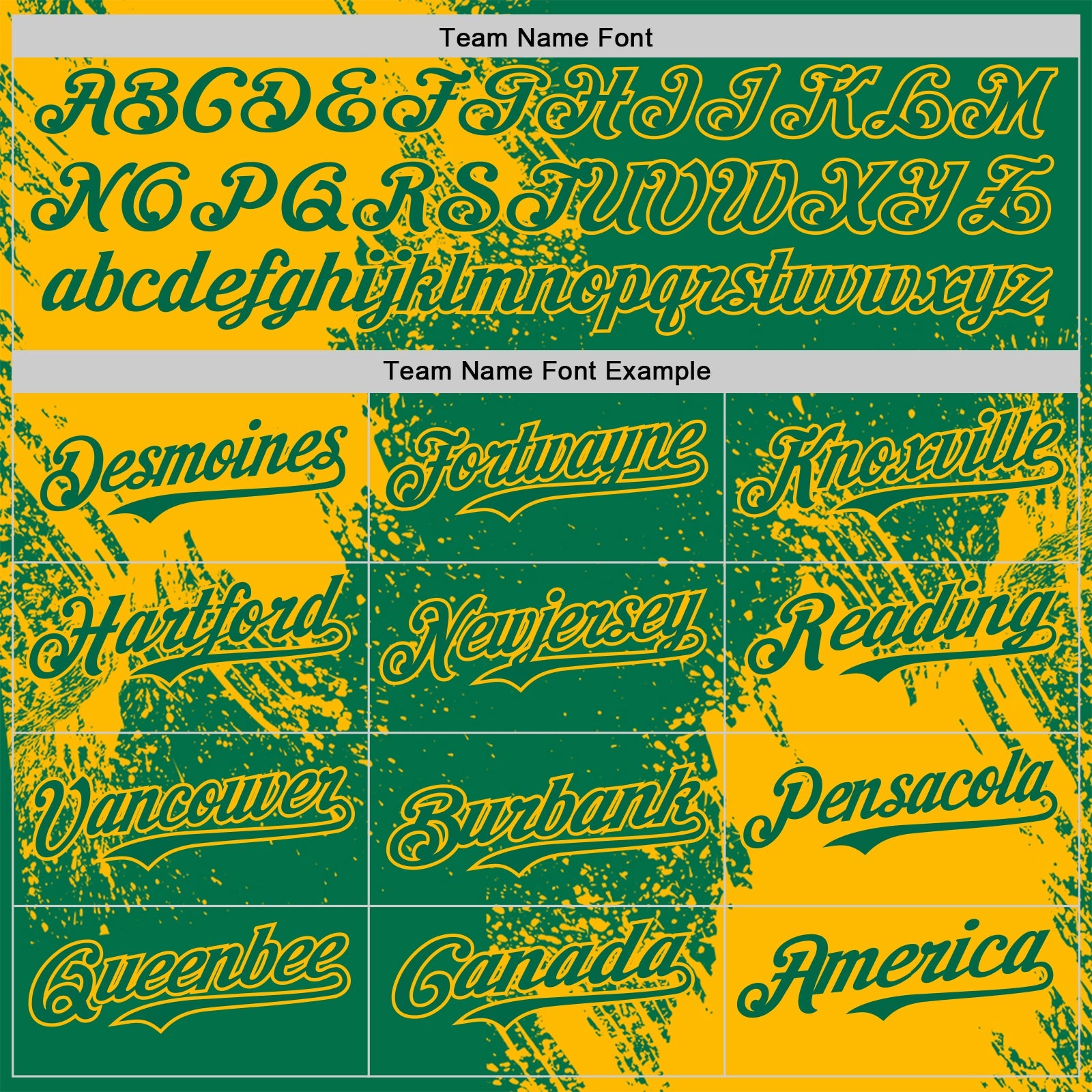 Custom Kelly Green-Gold Abstract Brush Stroke Authentic Baseball Jersey view 4