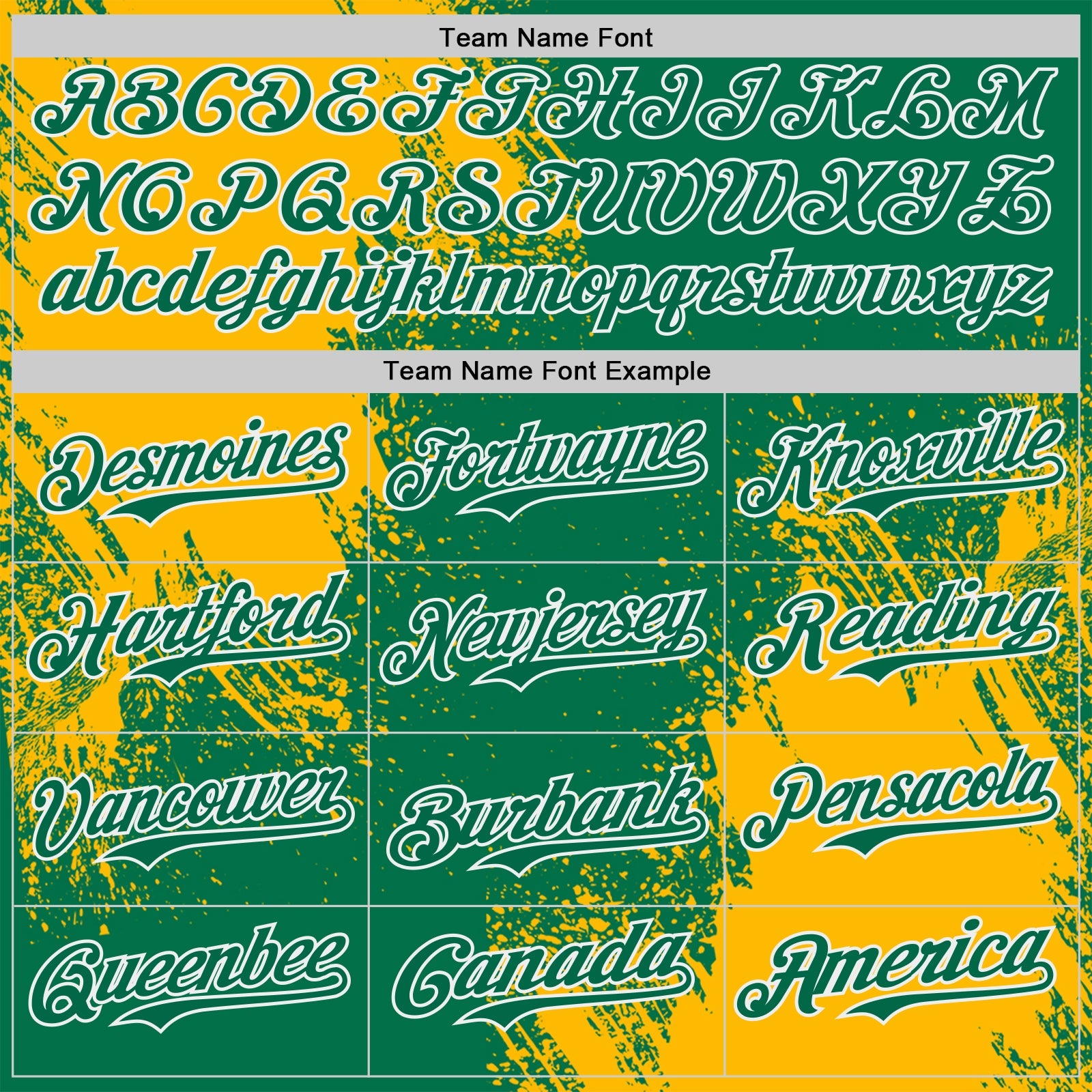 Custom Kelly Green Gold-White Abstract Brush Stroke Authentic Baseball Jersey view 4