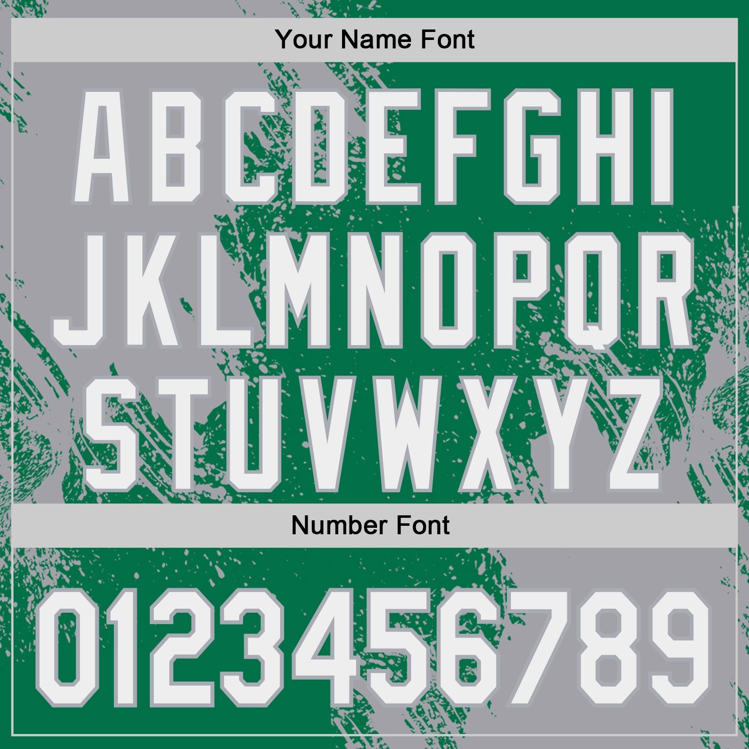 Custom Kelly Green White-Gray Abstract Brush Stroke Authentic Baseball Jersey view 5