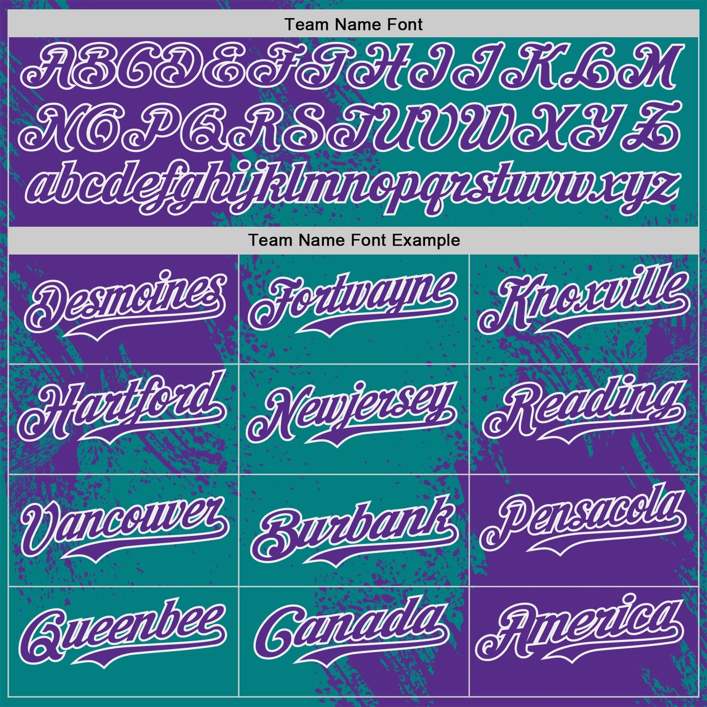 Custom Teal Purple-White Abstract Brush Stroke Authentic Baseball Jersey view 4
