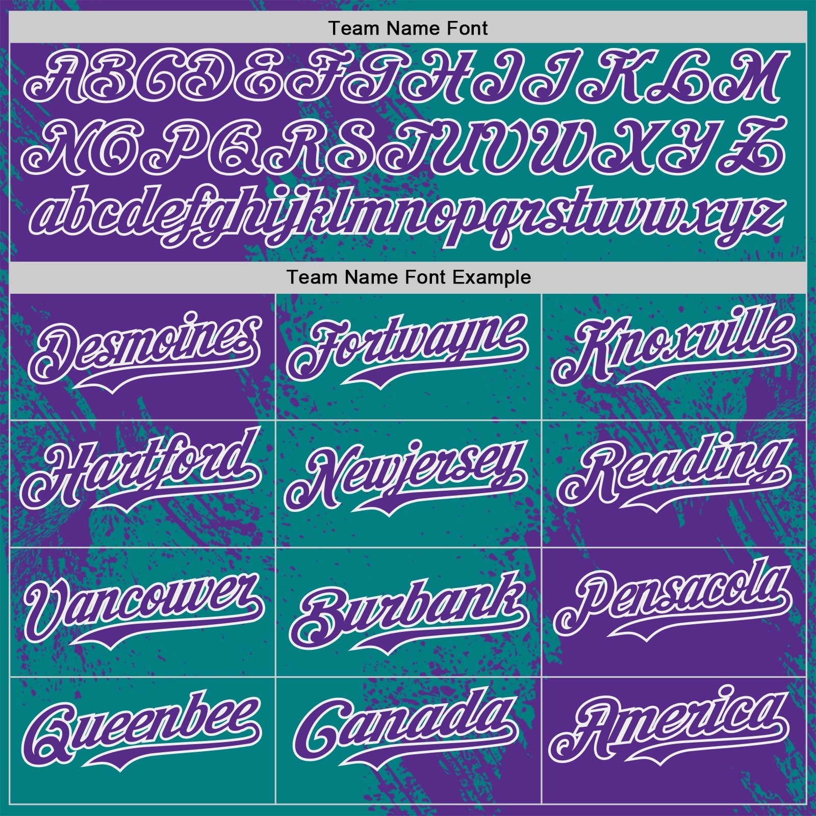 Custom Teal Purple-White Abstract Brush Stroke Authentic Baseball Jersey view 4