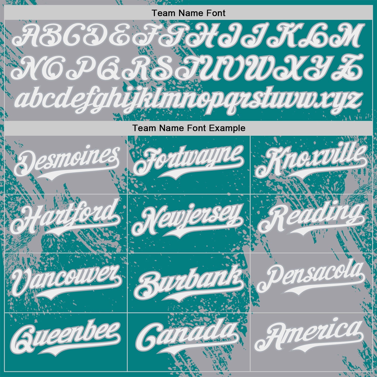 Custom Teal White-Gray Abstract Brush Stroke Authentic Baseball Jersey view 4