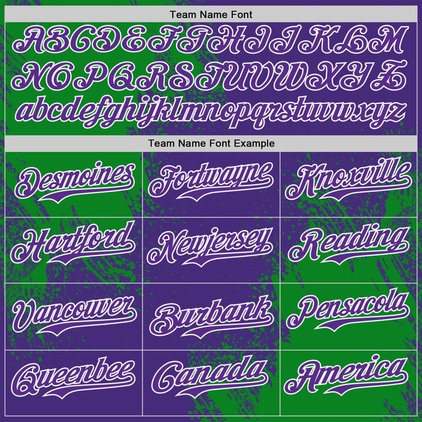 Custom Purple Grass Green-White Abstract Brush Stroke Authentic Baseball Jersey view 4