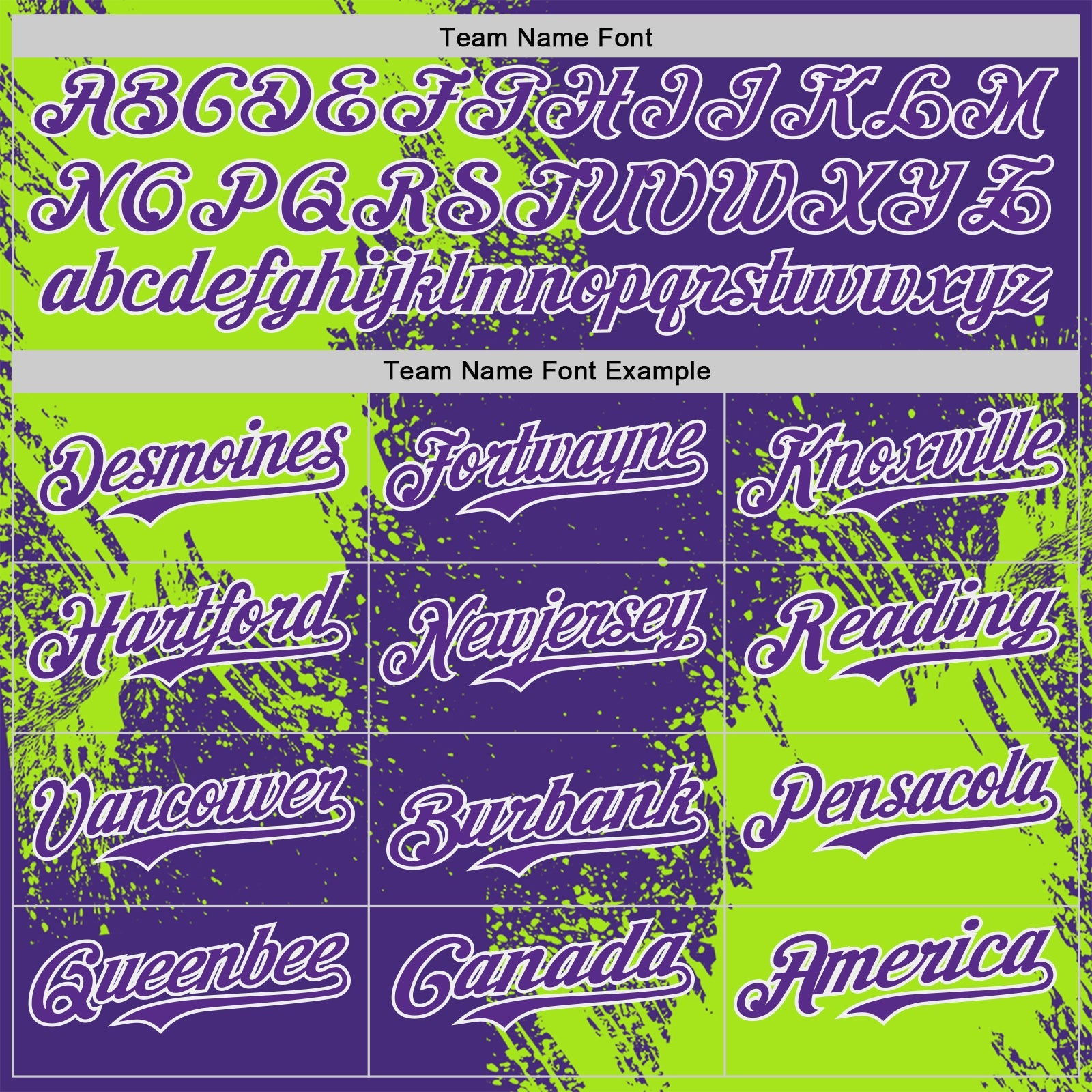 Custom Purple Neon Green-White Abstract Brush Stroke Authentic Baseball Jersey view 4