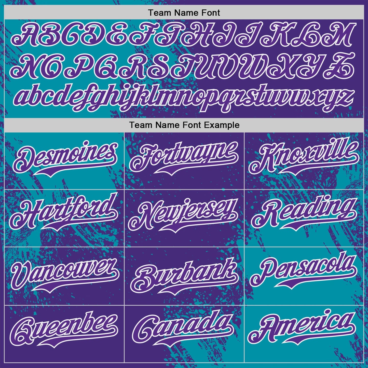 Custom Purple Teal-White Abstract Brush Stroke Authentic Baseball Jersey view 4