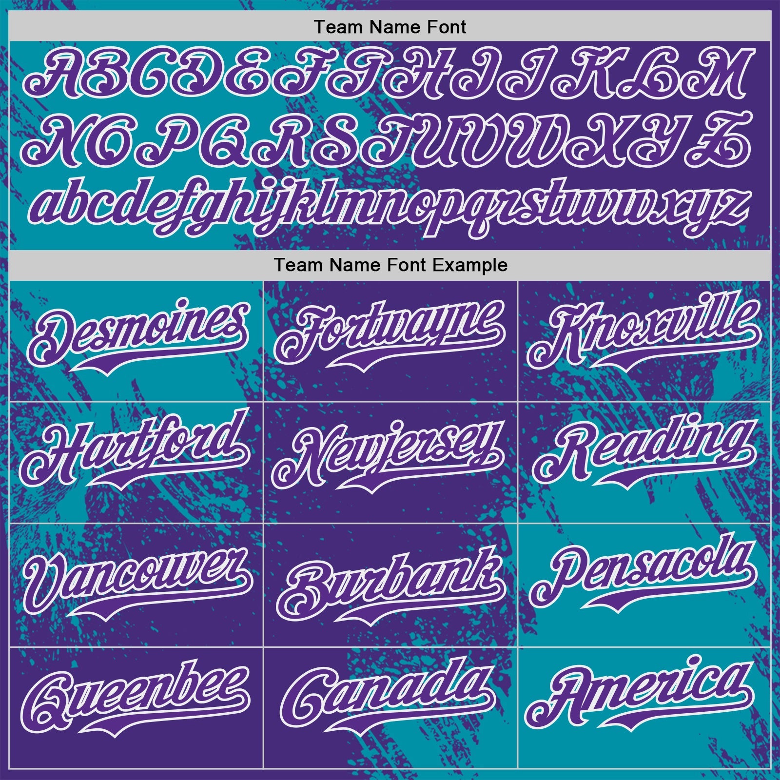 Custom Purple Teal-White Abstract Brush Stroke Authentic Baseball Jersey view 4