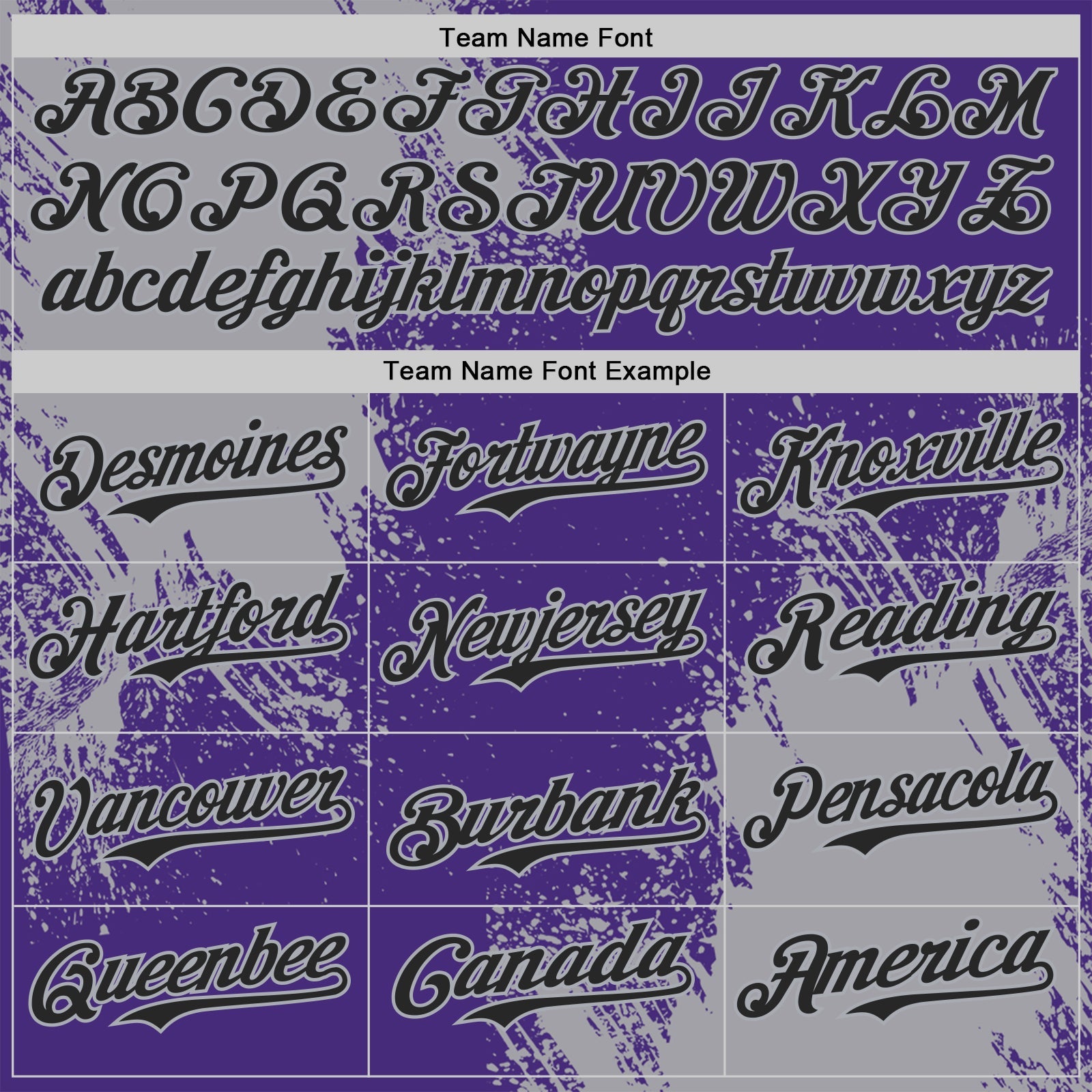 Custom Purple Black-Gray Abstract Brush Stroke Authentic Baseball Jersey view 4