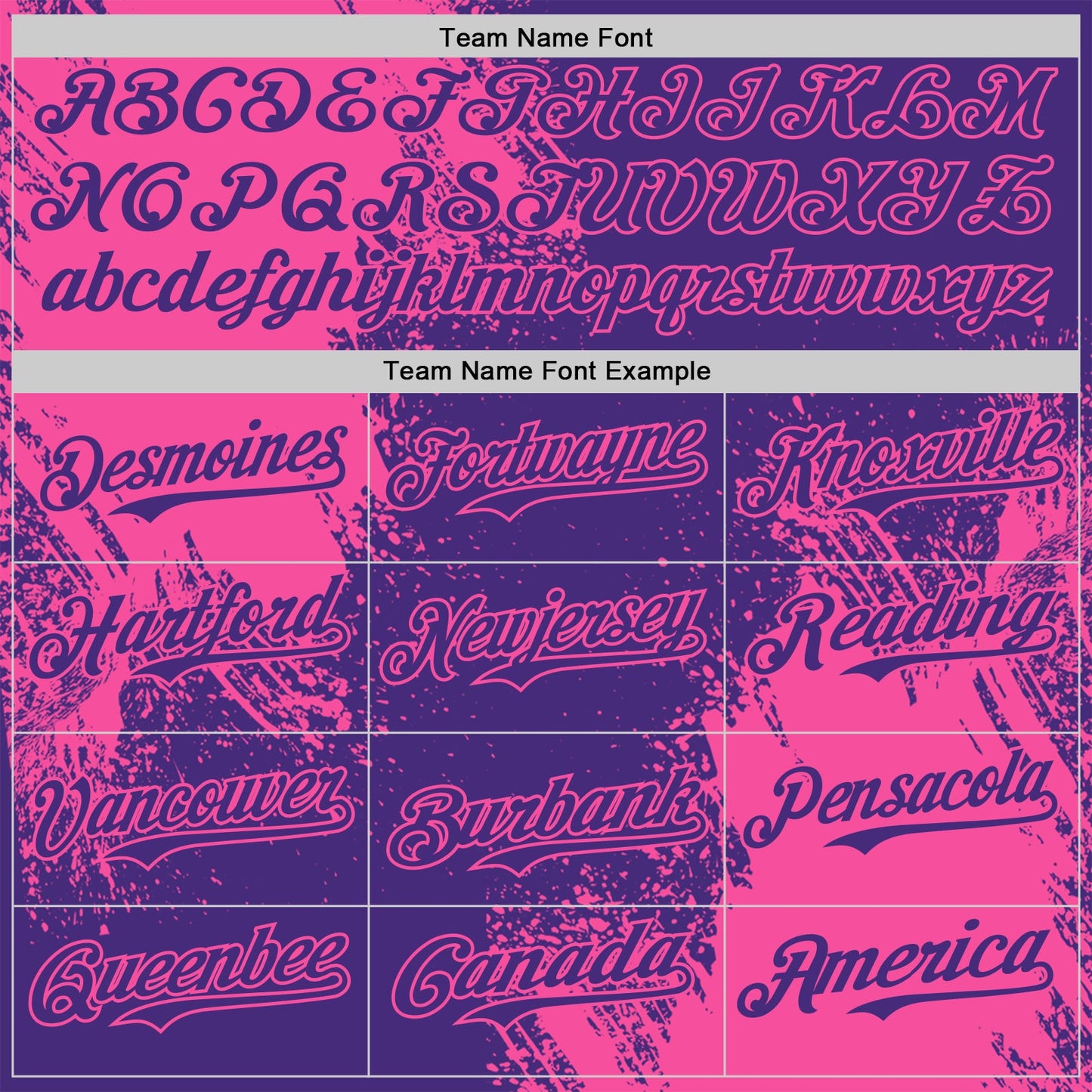Custom Purple-Pink Abstract Brush Stroke Authentic Baseball Jersey view 4