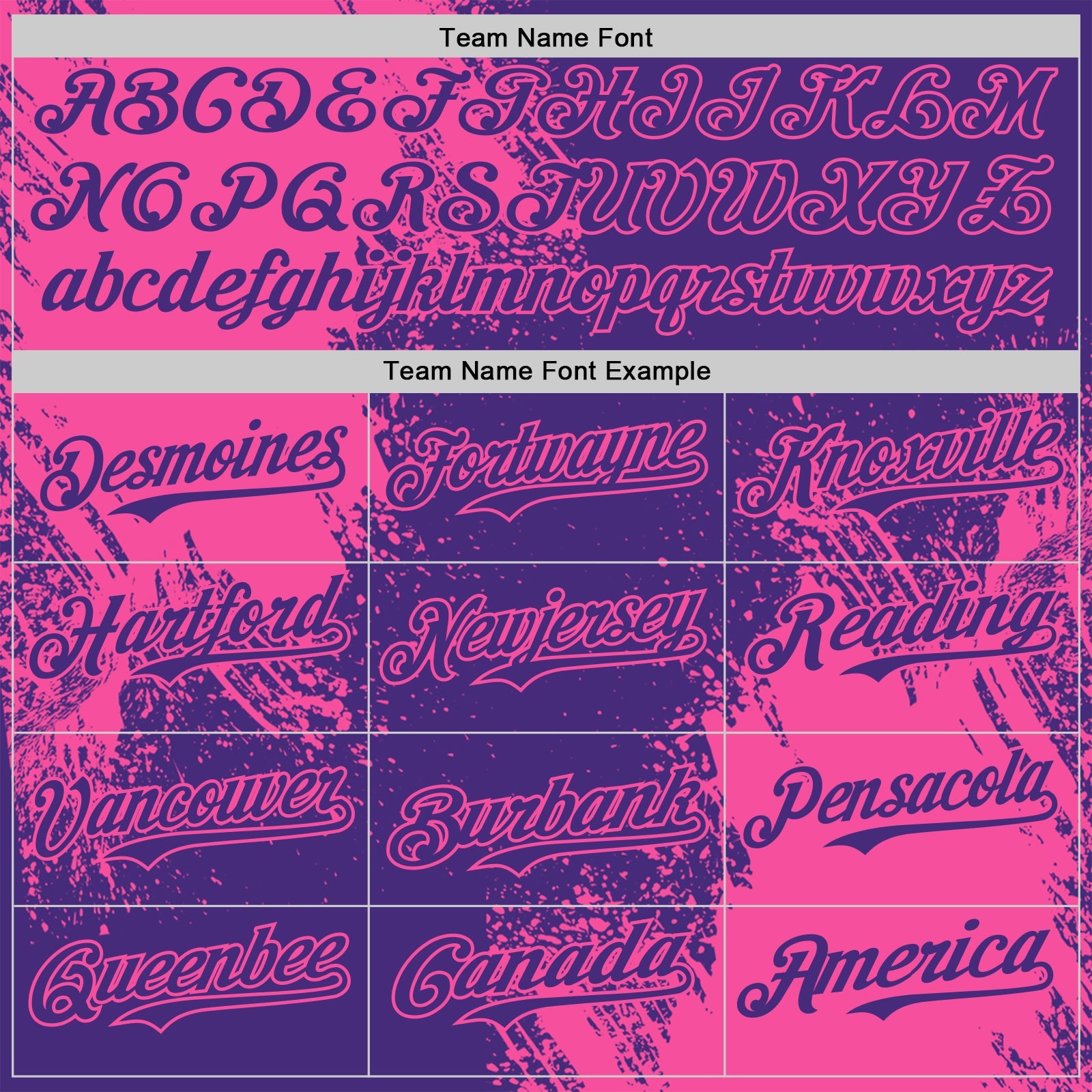 Custom Purple-Pink Abstract Brush Stroke Authentic Baseball Jersey view 4
