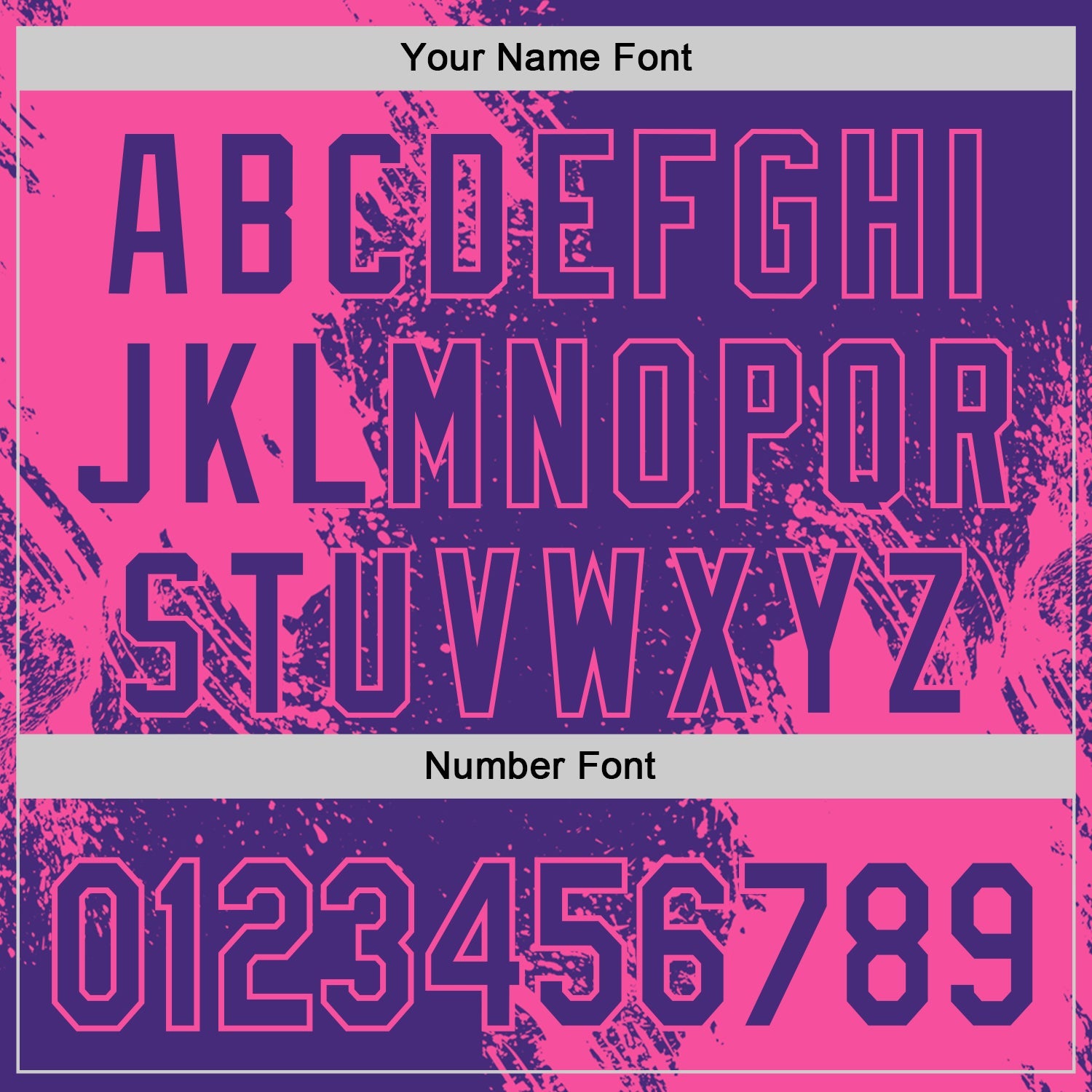 Custom Purple-Pink Abstract Brush Stroke Authentic Baseball Jersey view 5