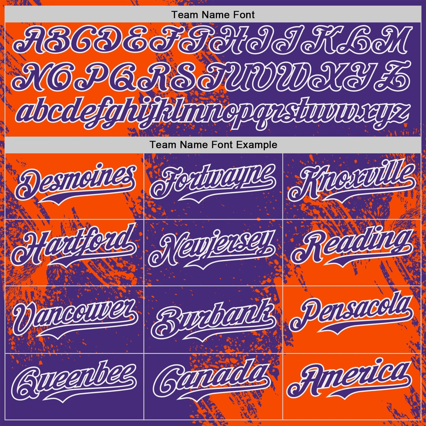Custom Purple Orange-White Abstract Brush Stroke Authentic Baseball Jersey view 4