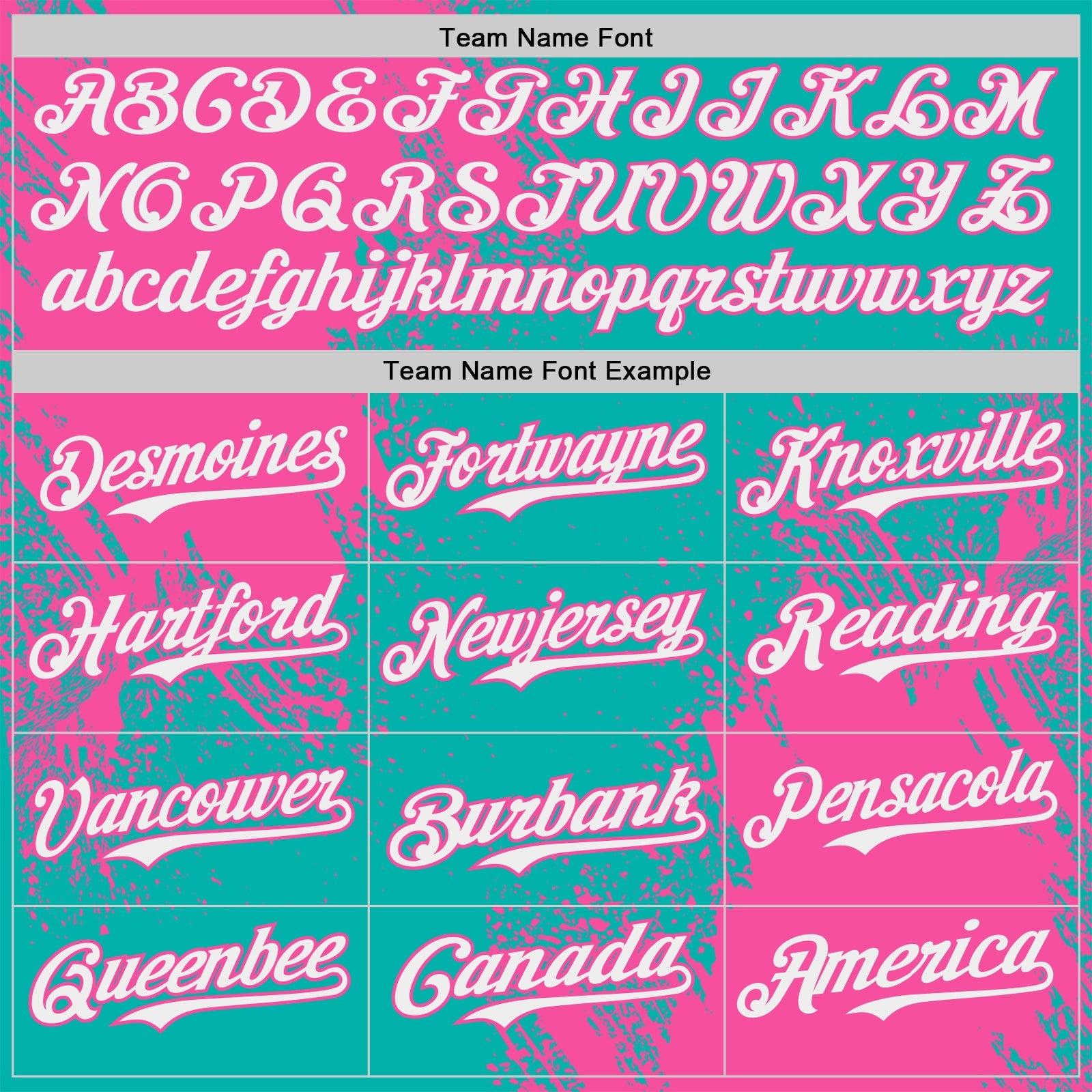 Custom Aqua White-Pink Abstract Brush Stroke Authentic Baseball Jersey view 4