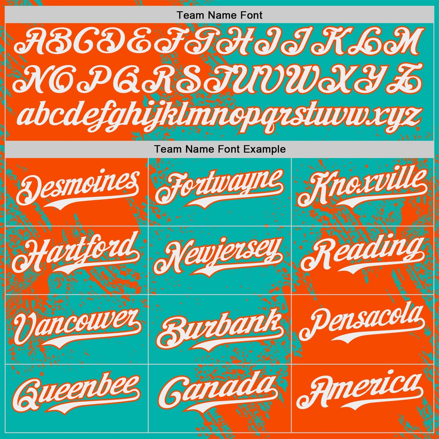 Custom Aqua White-Orange Abstract Brush Stroke Authentic Baseball Jersey view 4