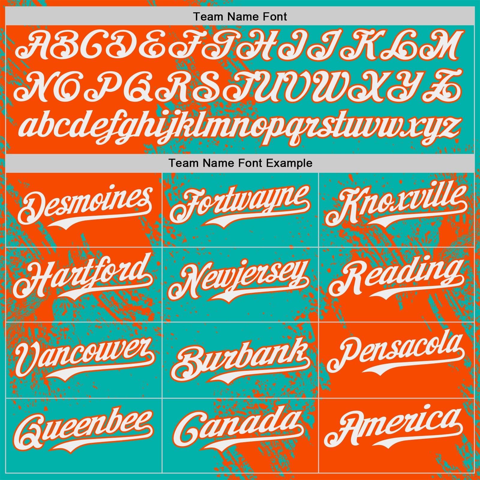 Custom Aqua White-Orange Abstract Brush Stroke Authentic Baseball Jersey view 4