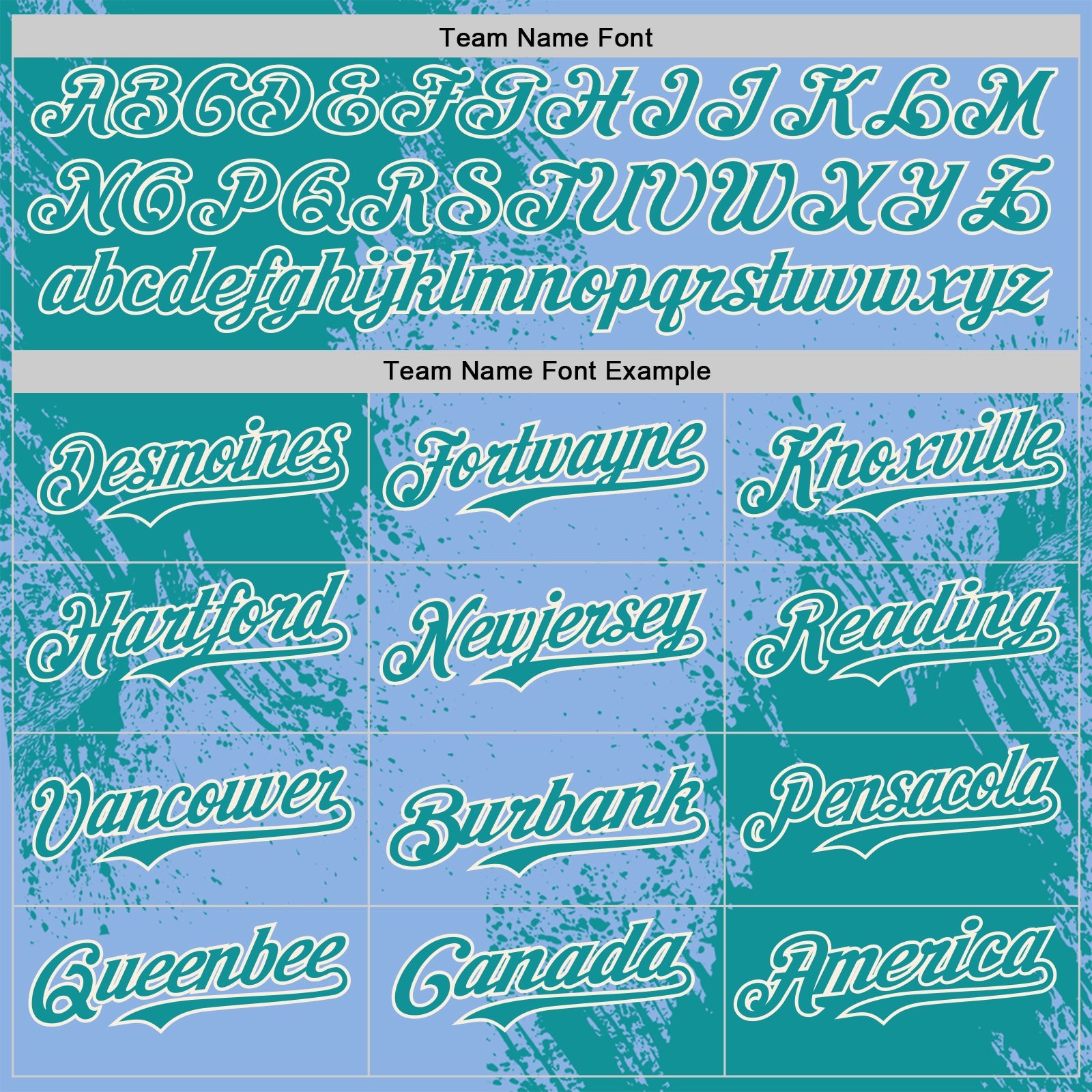 Custom Light Blue Teal-Cream Abstract Brush Stroke Authentic Baseball Jersey view 4