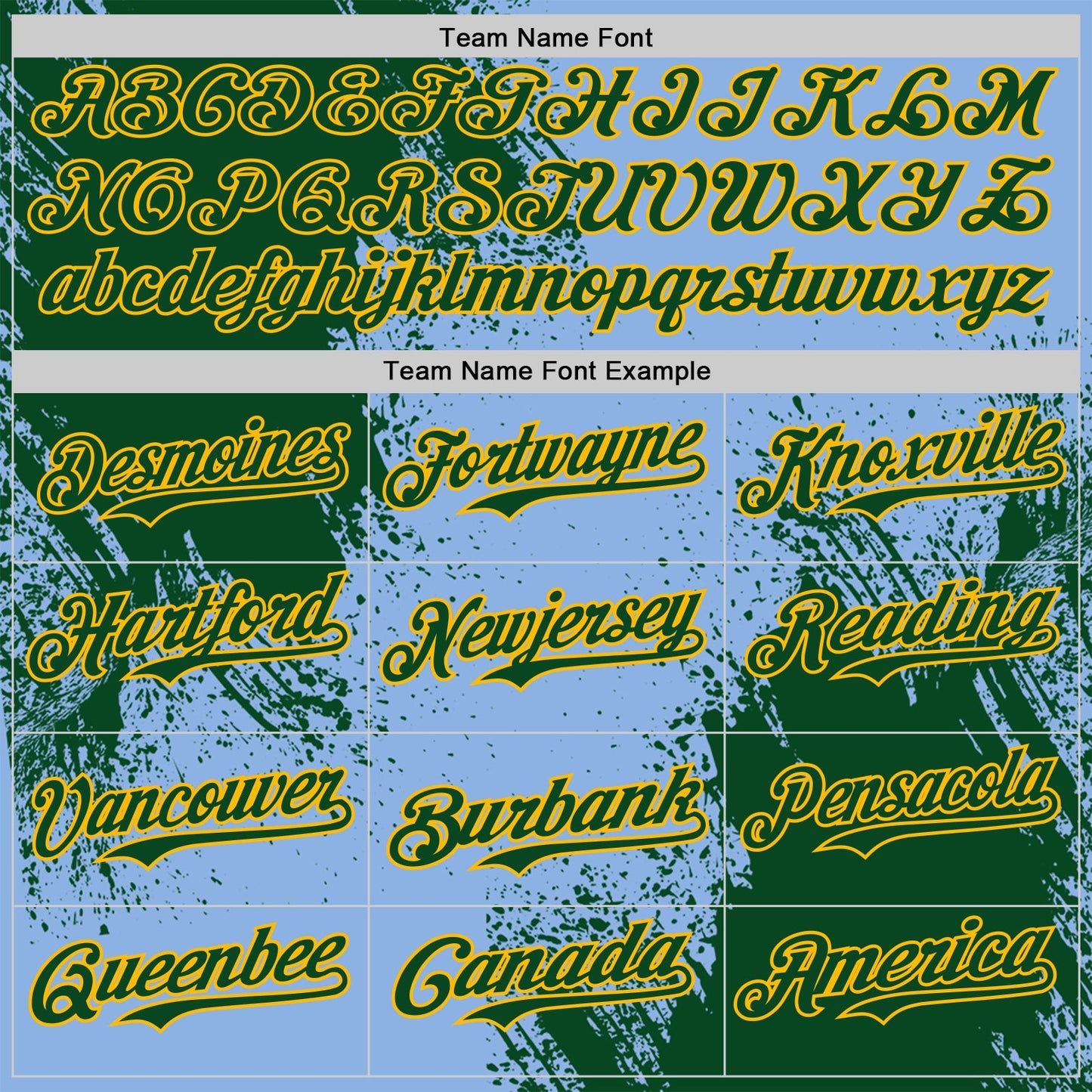 Custom Light Blue Green-Gold Abstract Brush Stroke Authentic Baseball Jersey view 4
