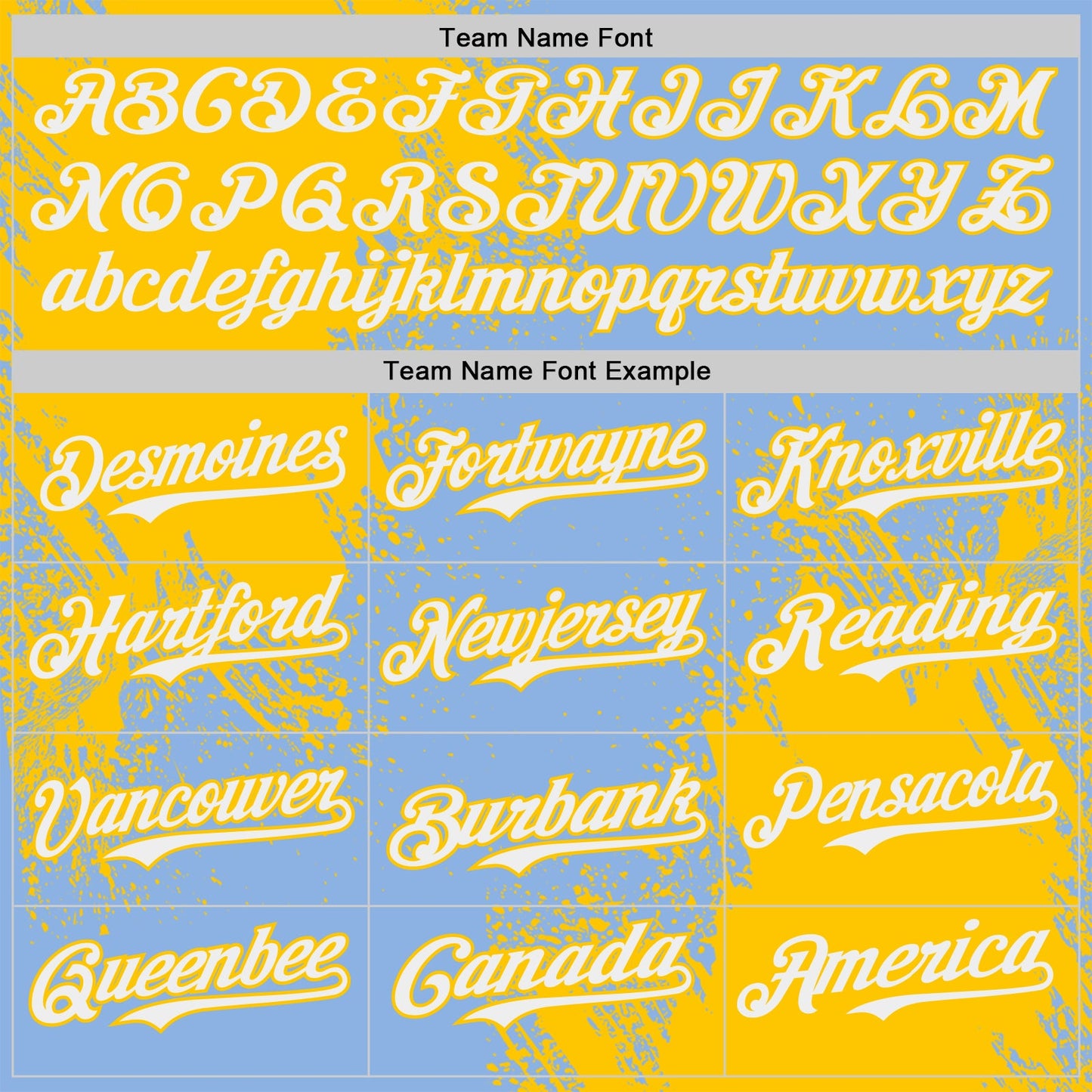 Custom Light Blue White-Yellow Abstract Brush Stroke Authentic Baseball Jersey view 4