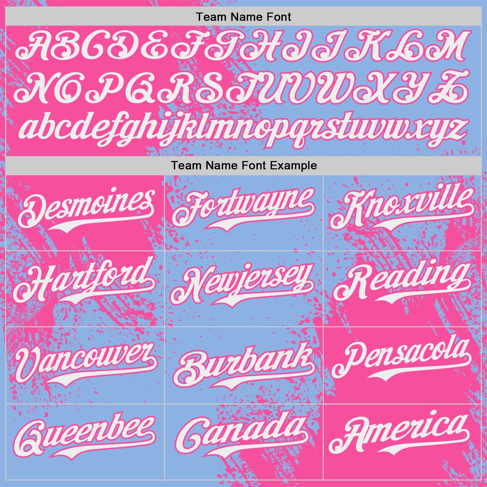 Custom Light Blue White-Pink Abstract Brush Stroke Authentic Baseball Jersey view 4